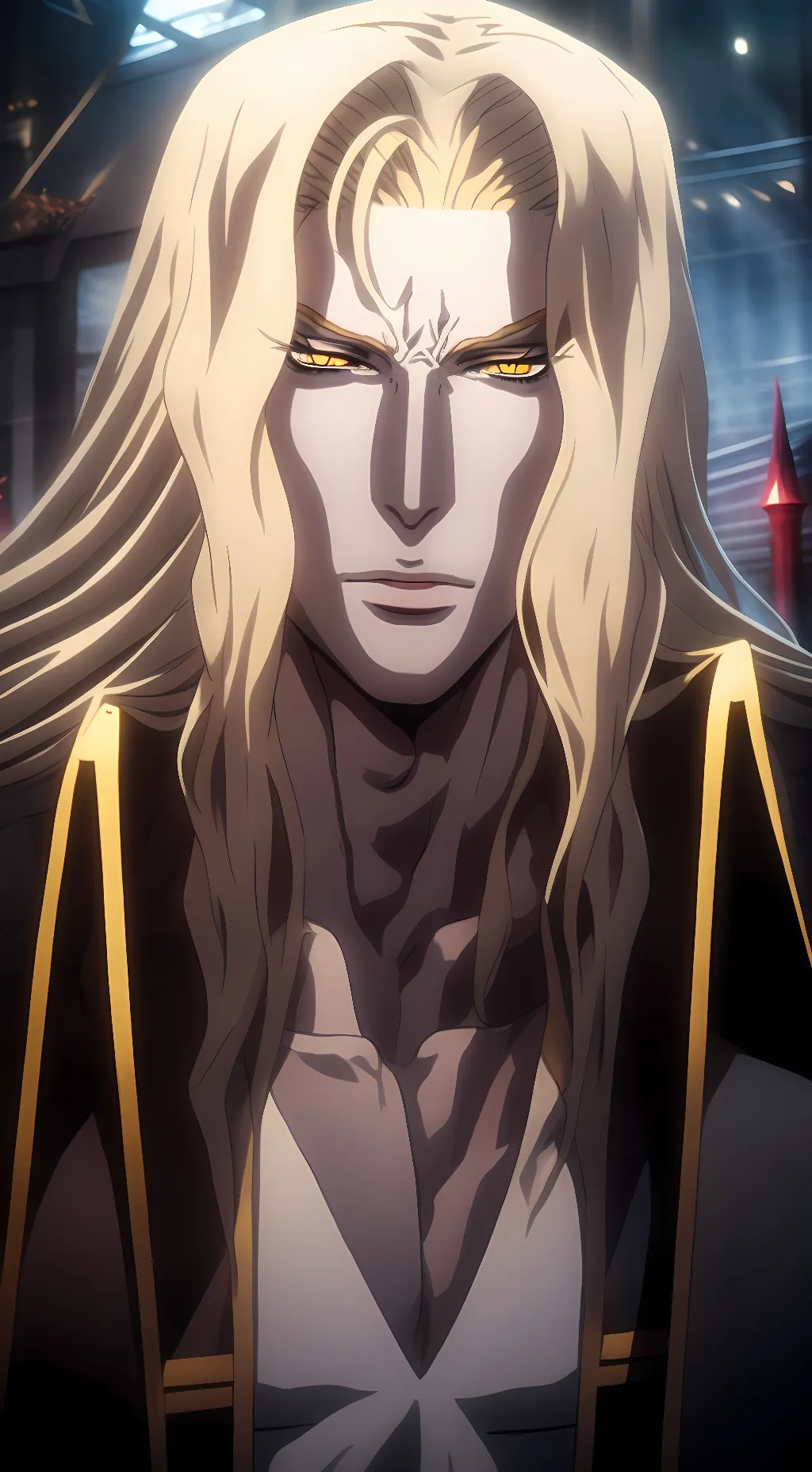 ai character: Dad Alucard Tepes  background