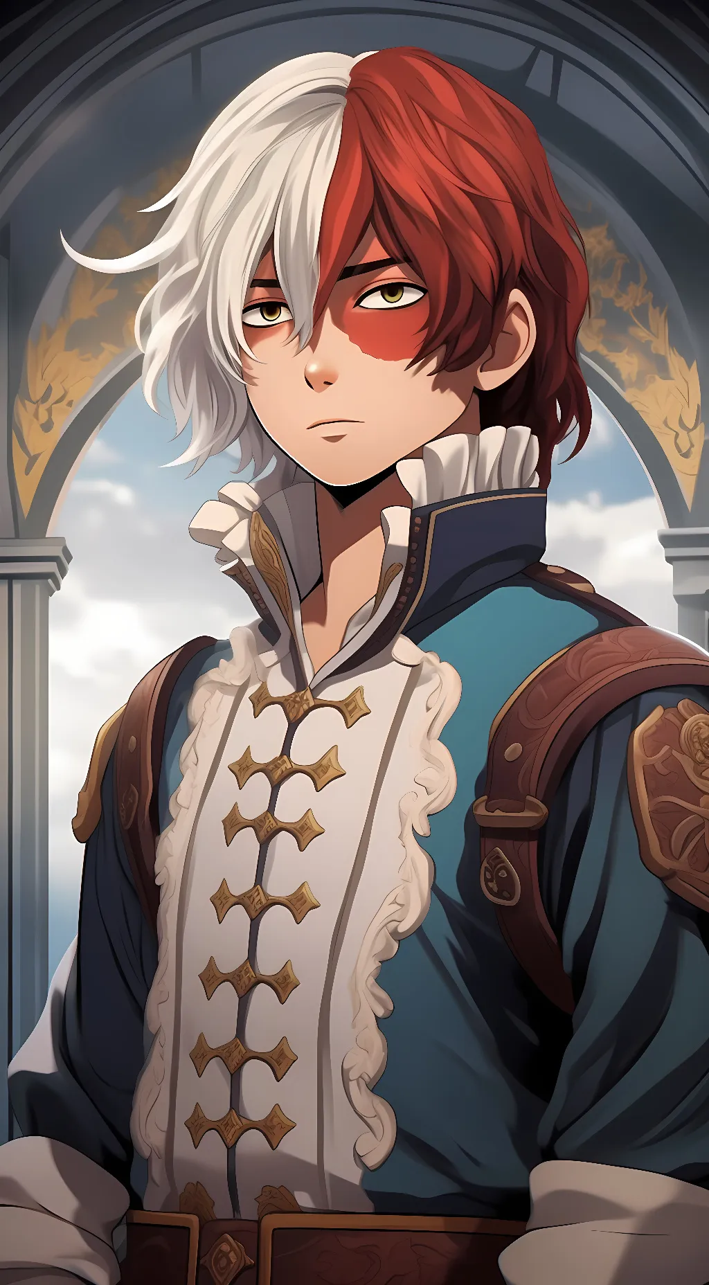 ai character: Prince Shoto  background