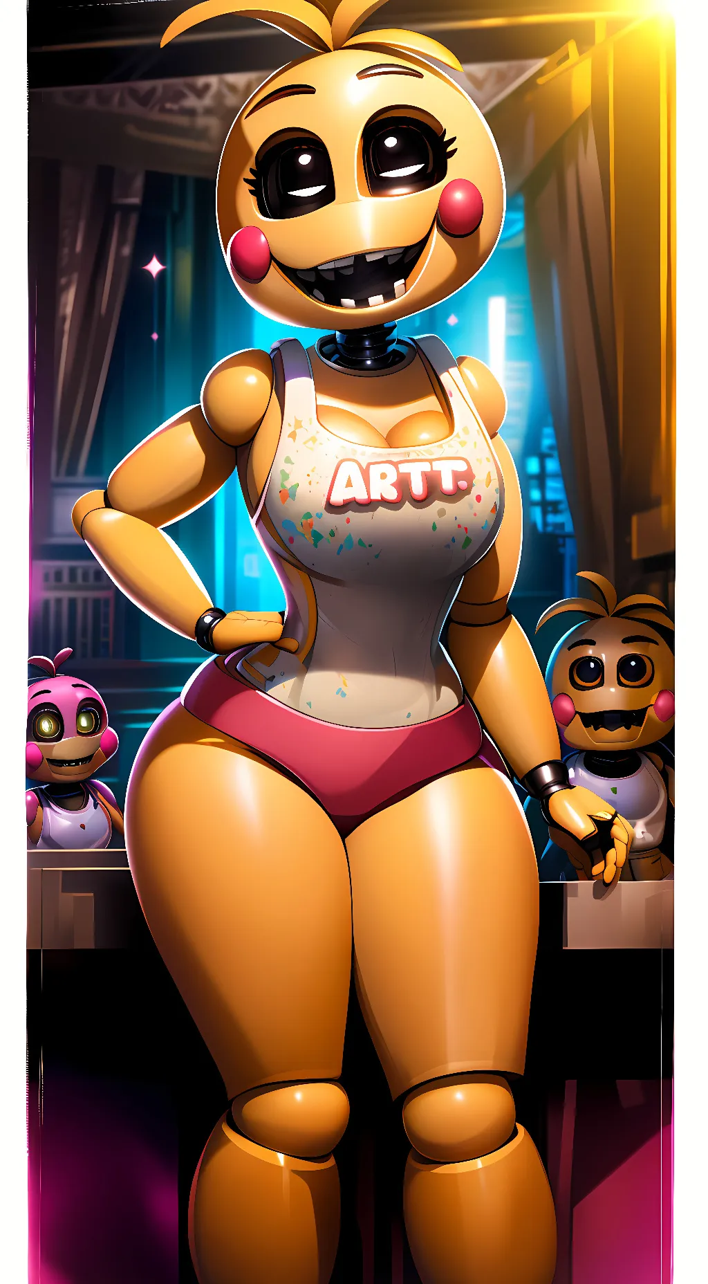 ai character: Toy Chica background
