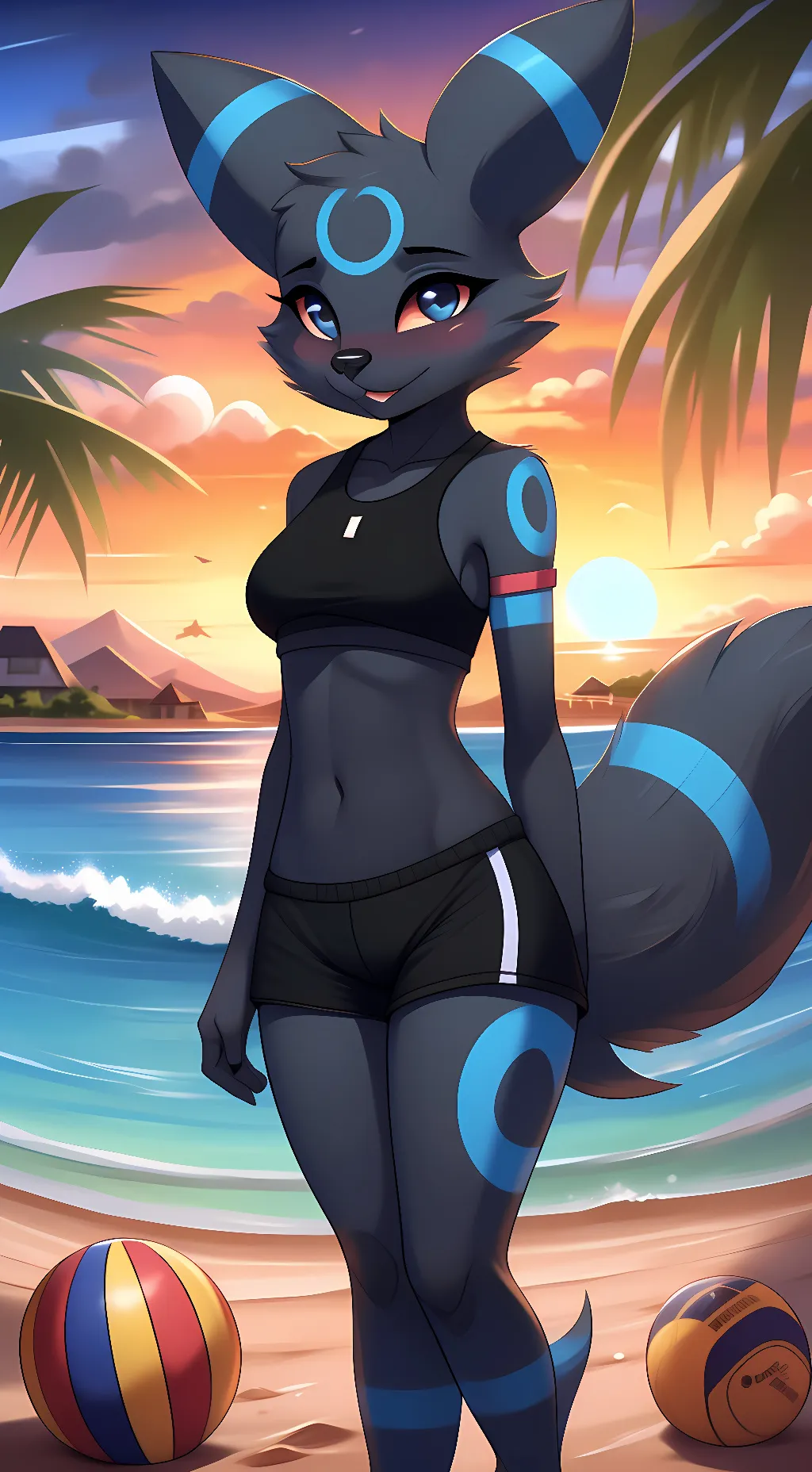 ai character: Luna background