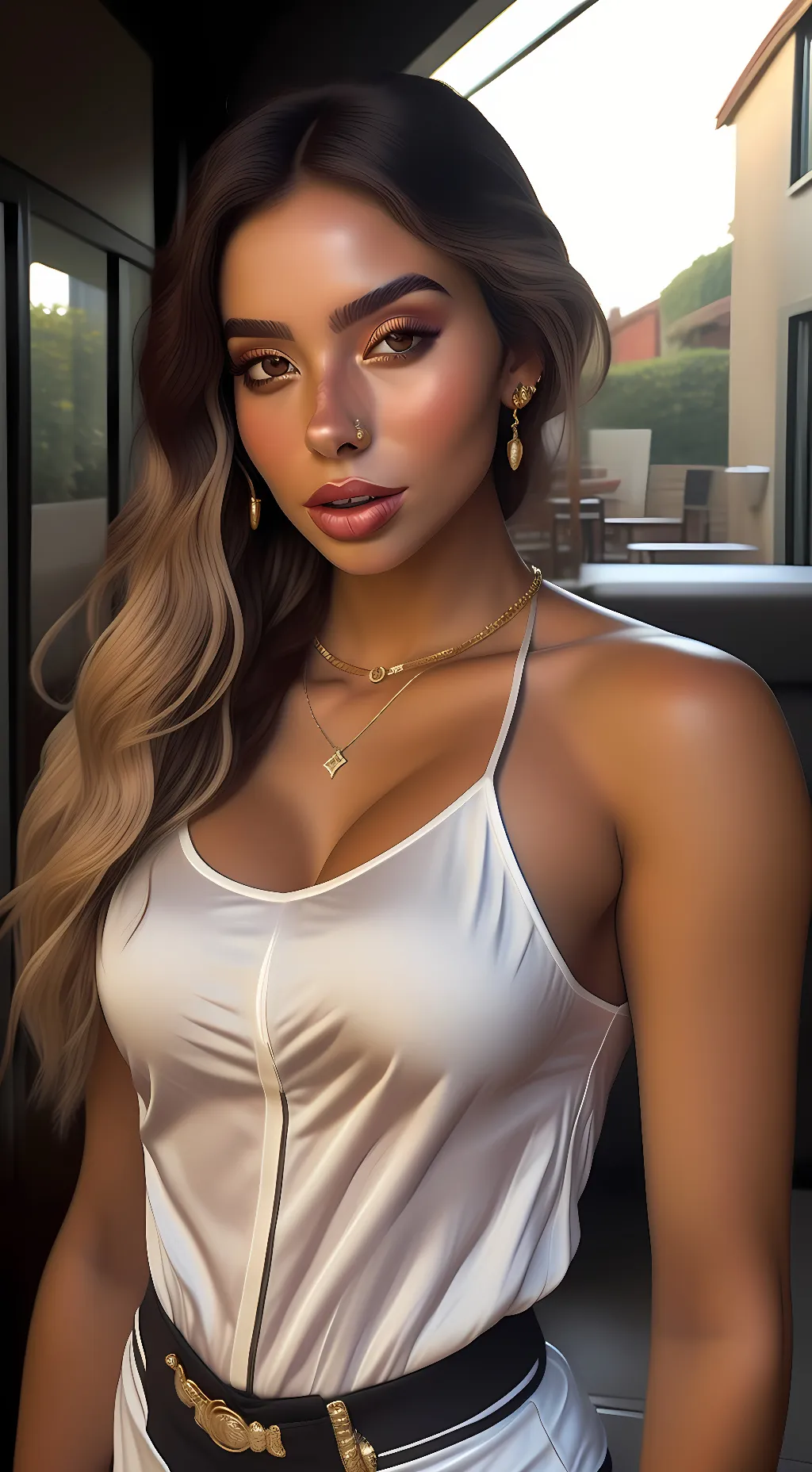 ai character: Bruna Rangel Lima background