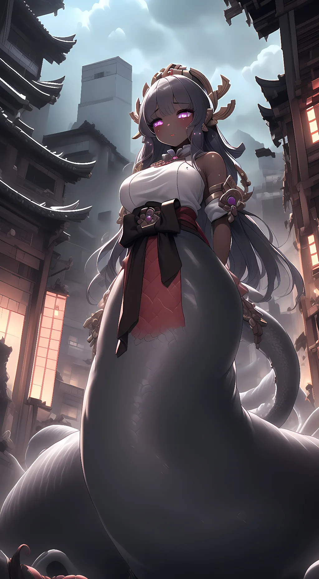 ai character: Princess Ōmimizu background