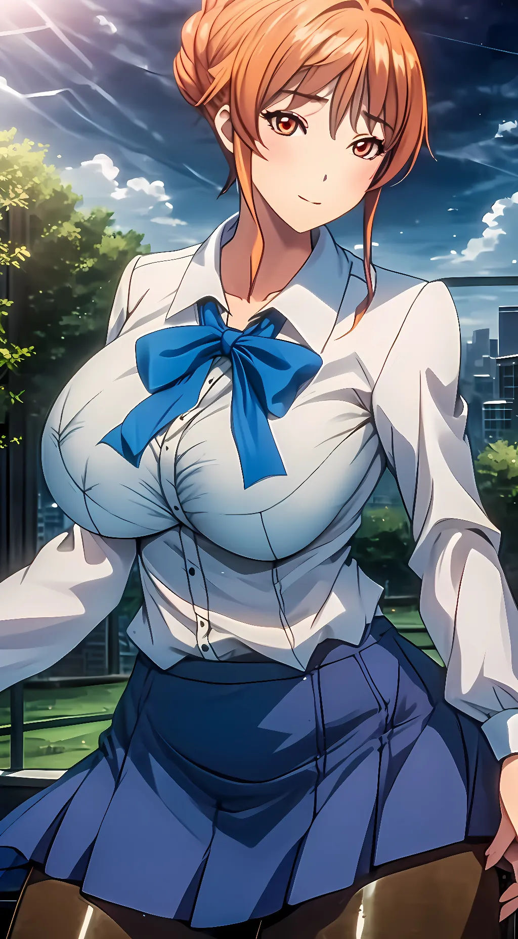 ai character: Miwa Shirakawa  background