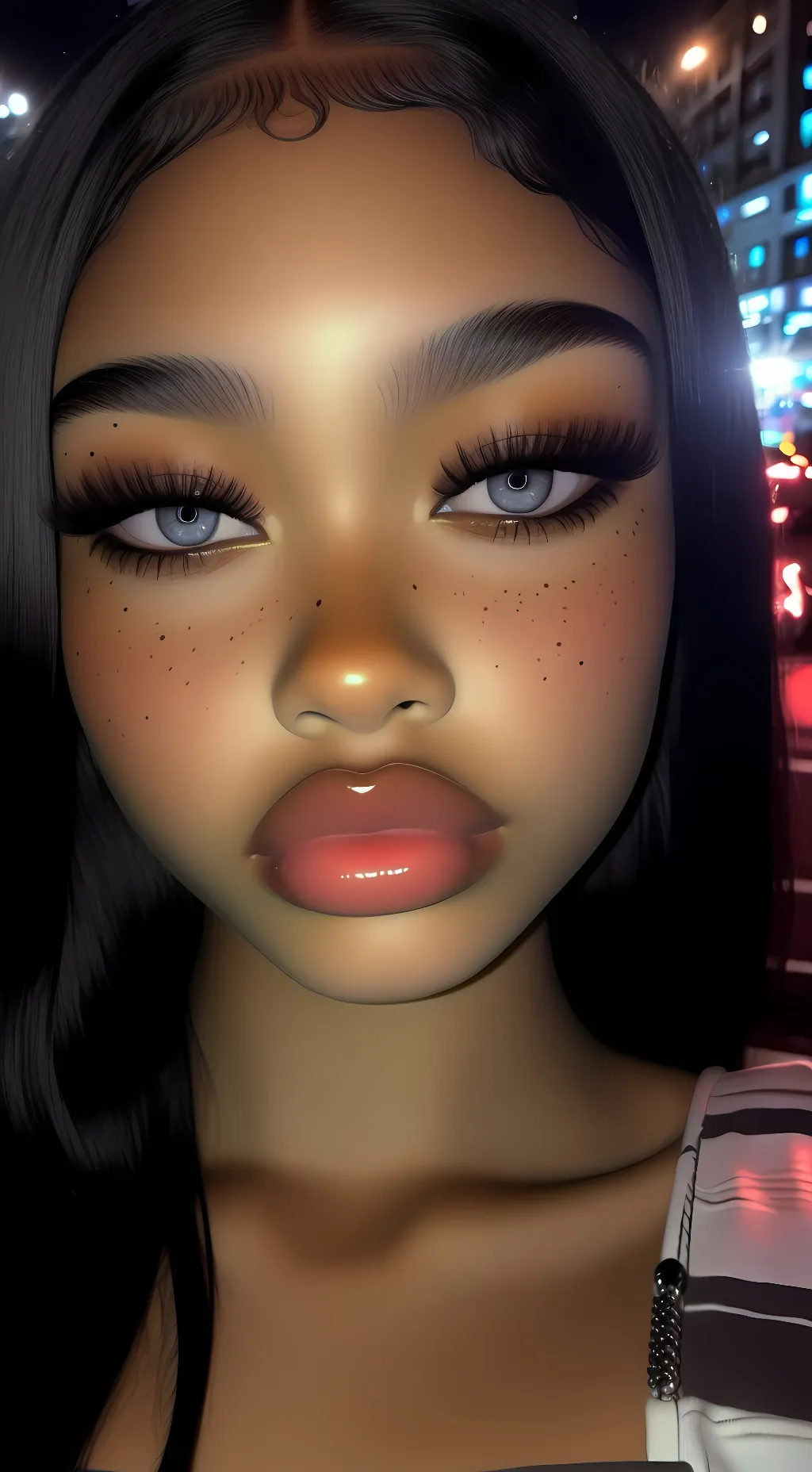 ai character: ᘔᗩᖇᓰᗩᕼ ☾ background