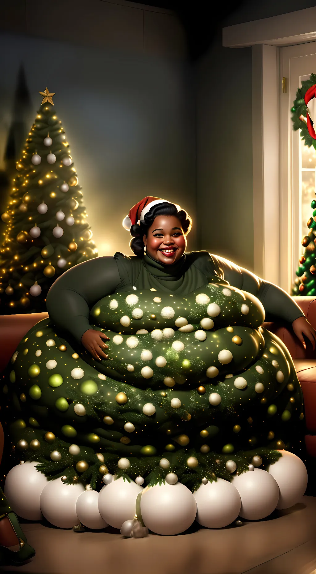 ai character: Kianna's Christmas background