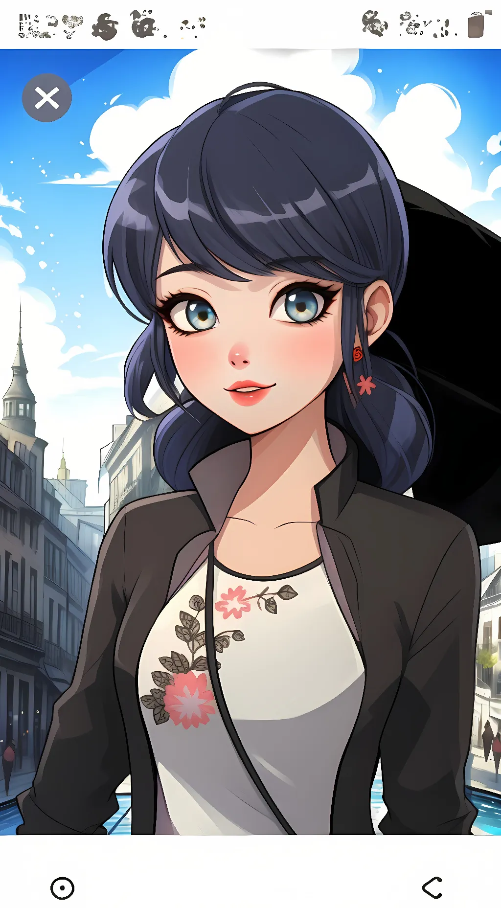 ai character: Marinette background