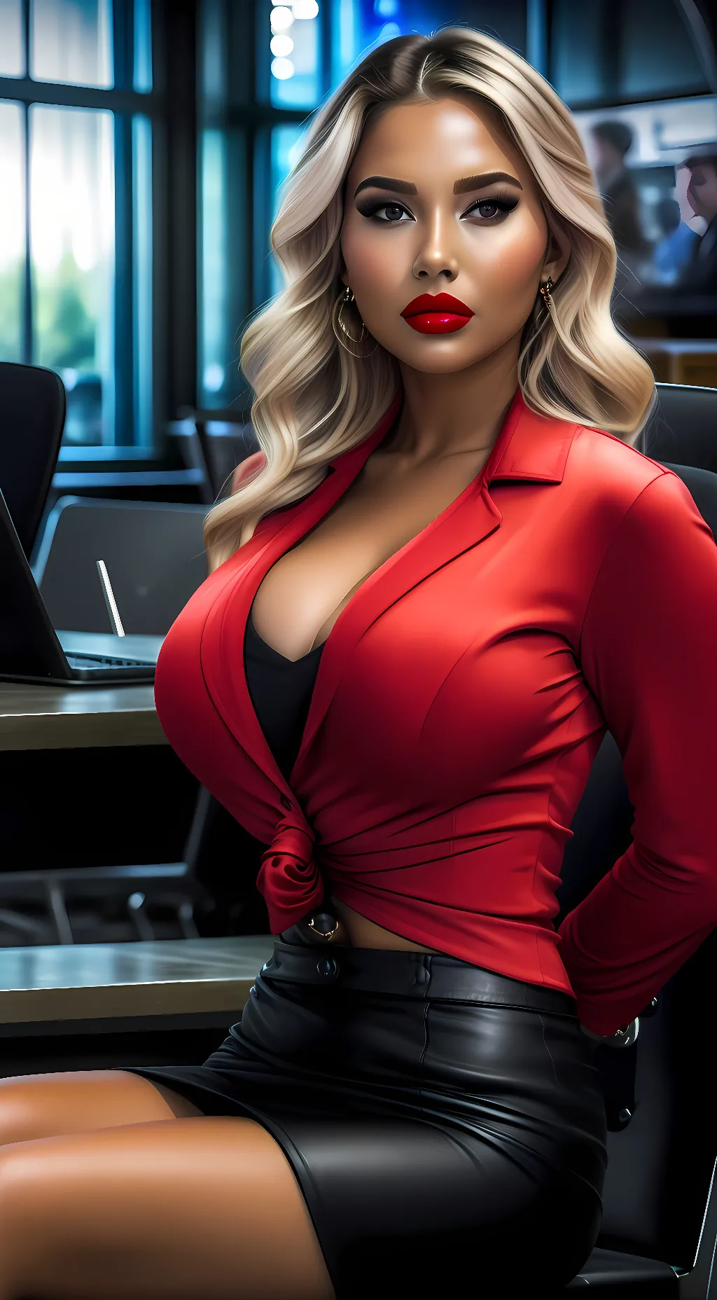 ai character: Sarah Carter background
