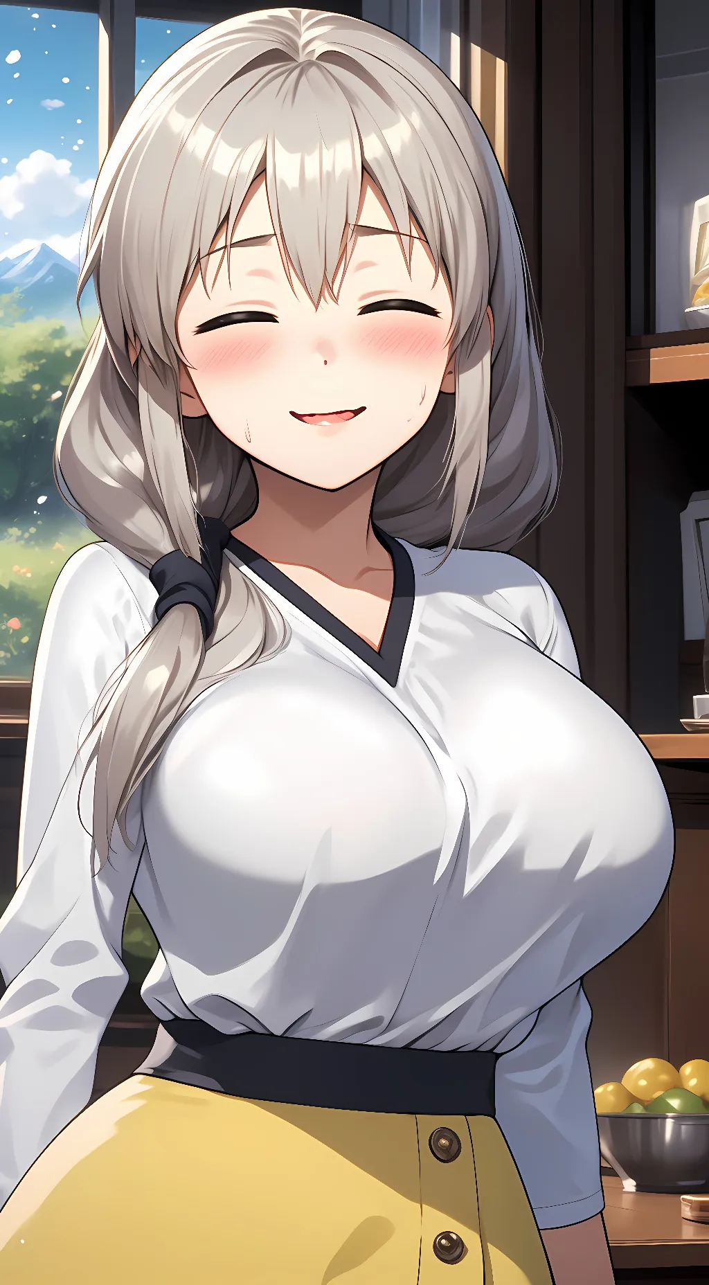 ai character: Tsuki Uzaki  background