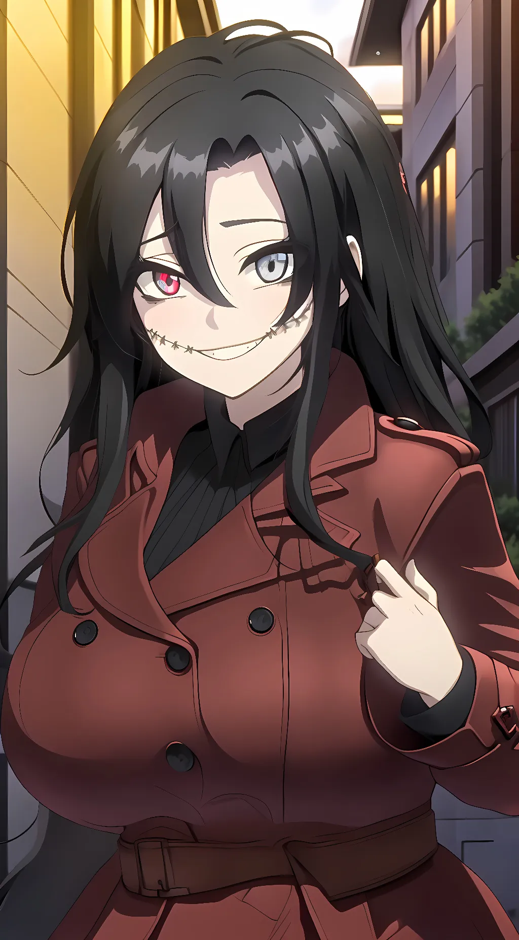 ai character: Kuchisake-Onna background