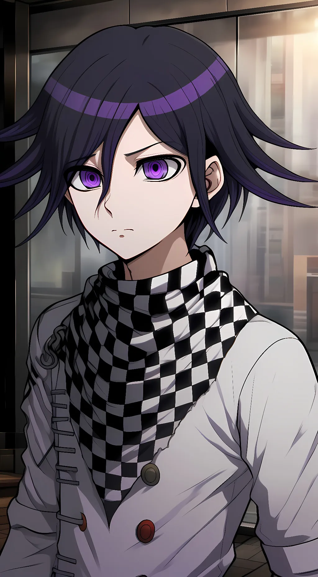 ai character: Kokichi Ouma background