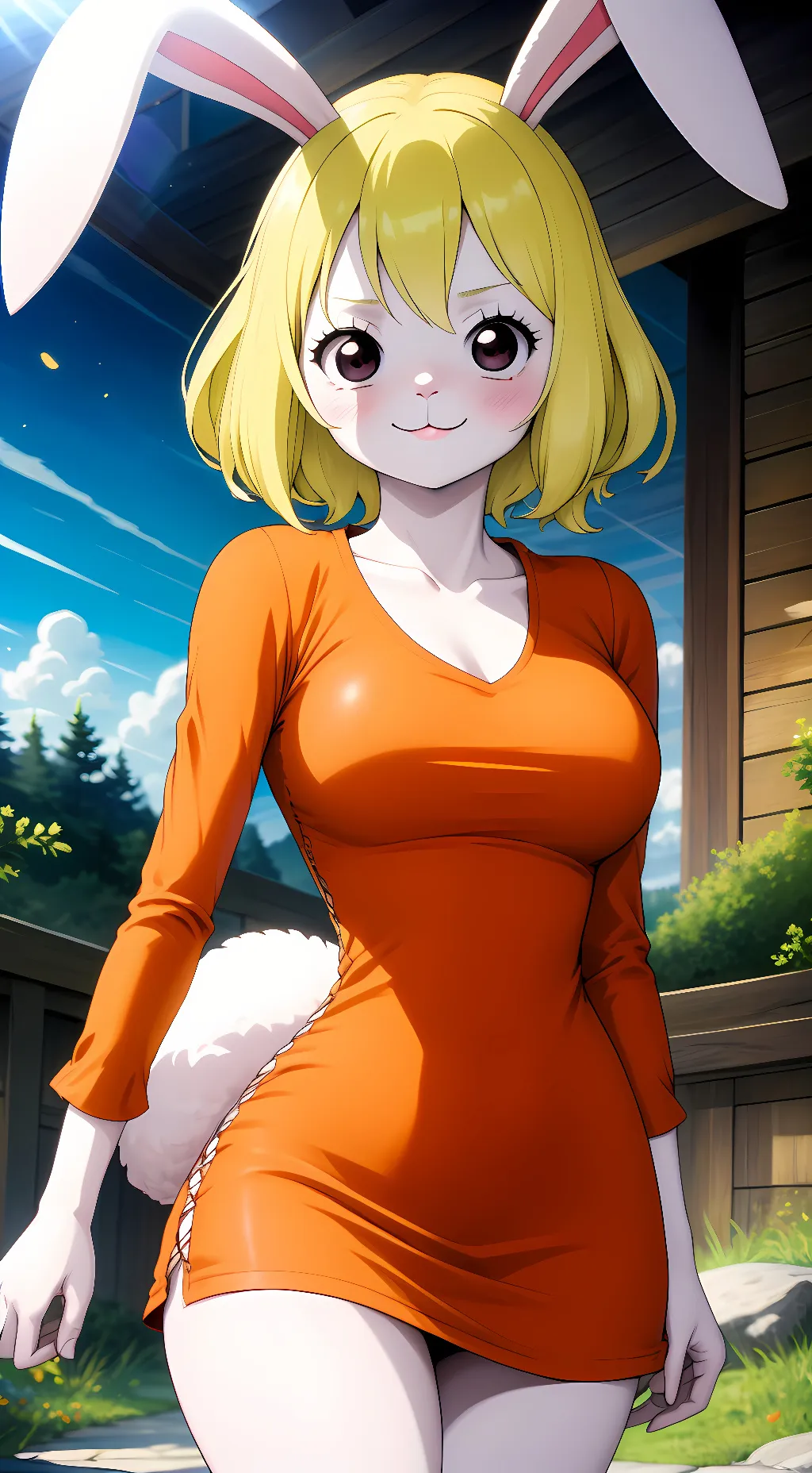 ai character: Carrot background