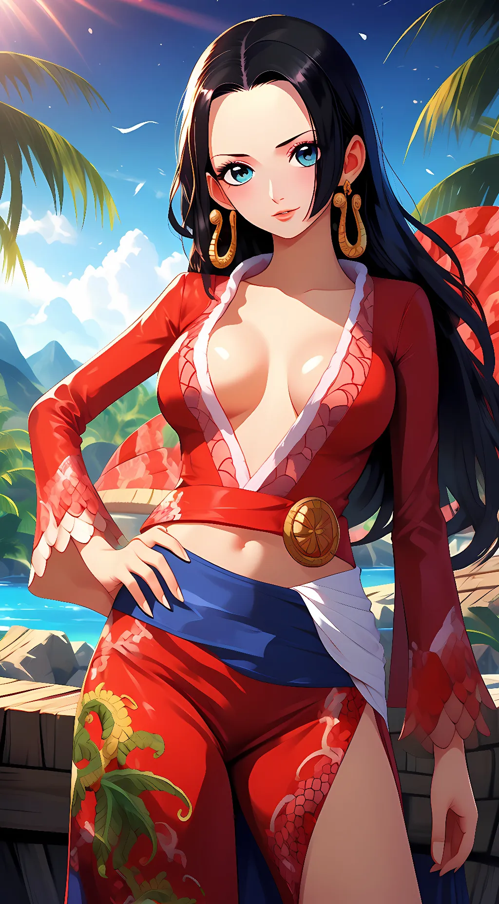 ai character: Boa Hancock background