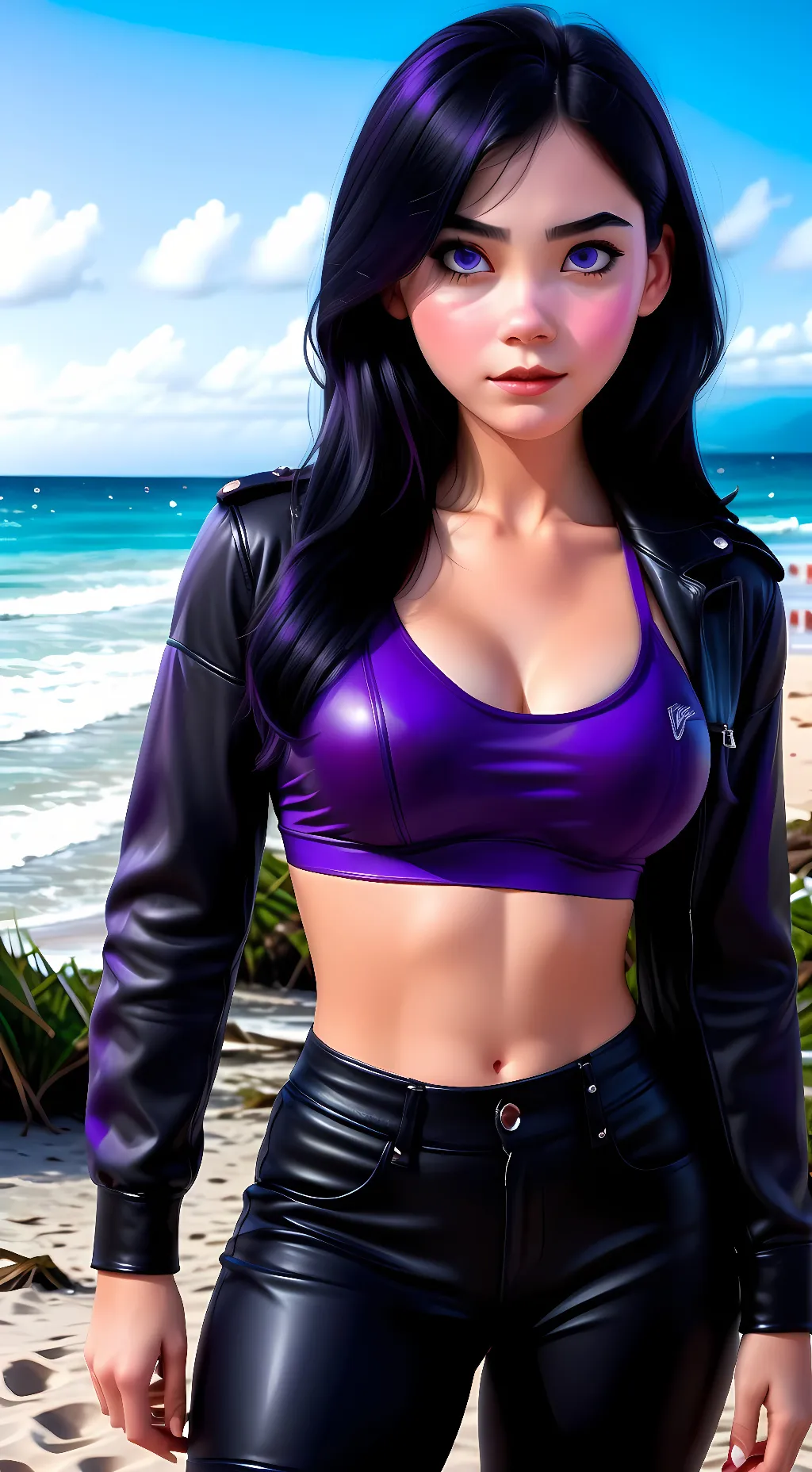 ai character: Violet Parr  background