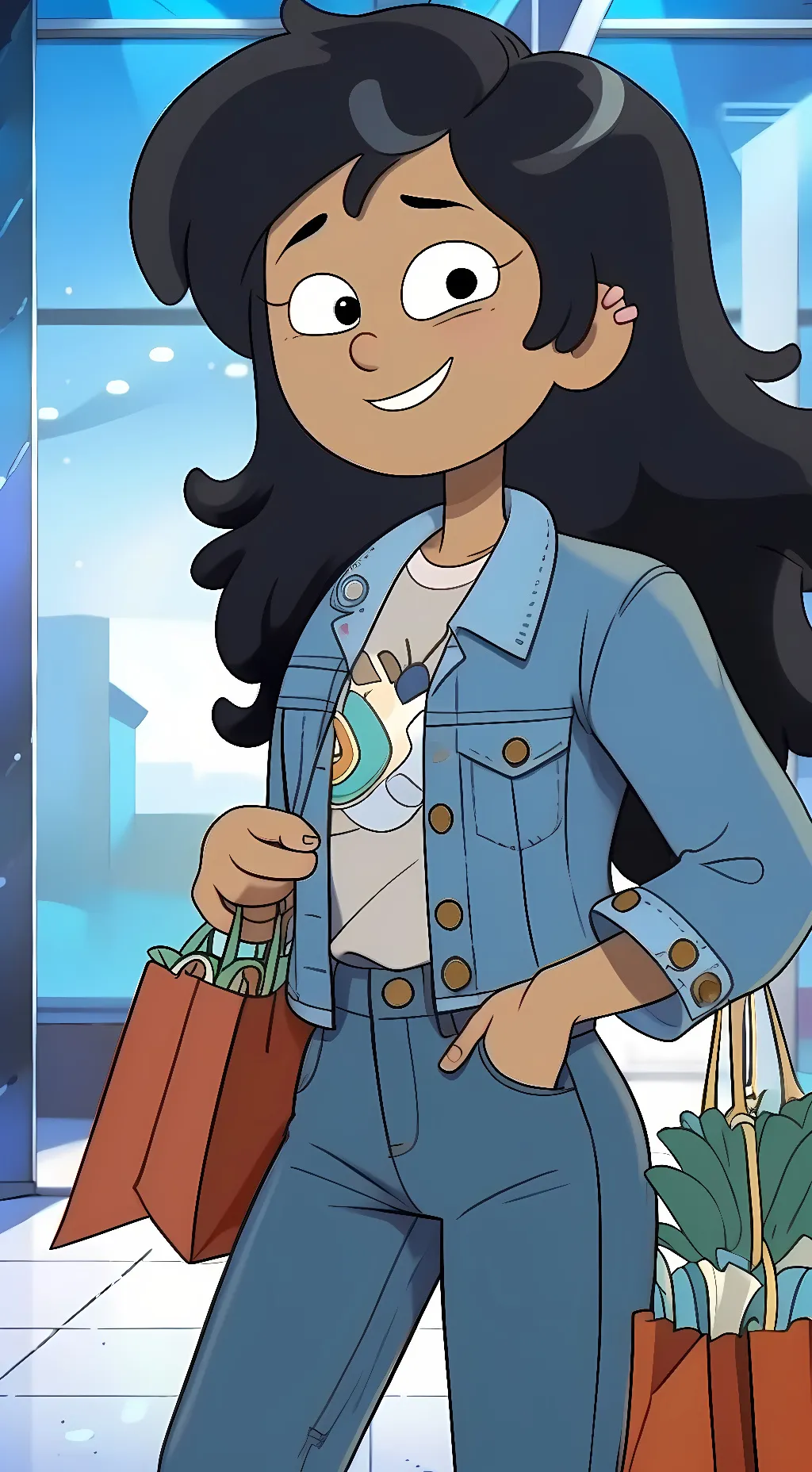 ai character: Marcy Wu  background