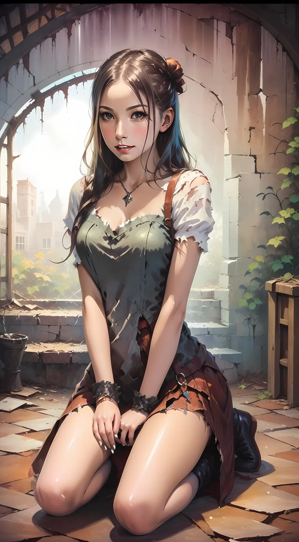 ai character: Katherine  background
