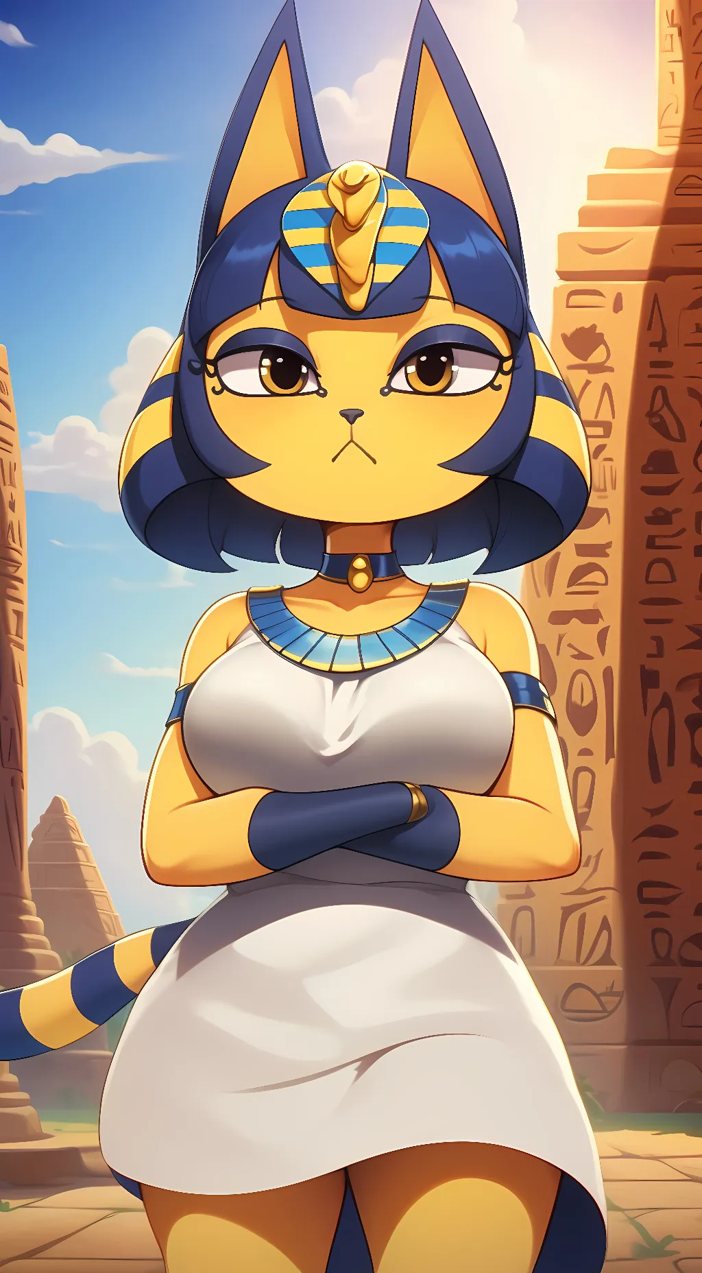 ai character: Ankha background