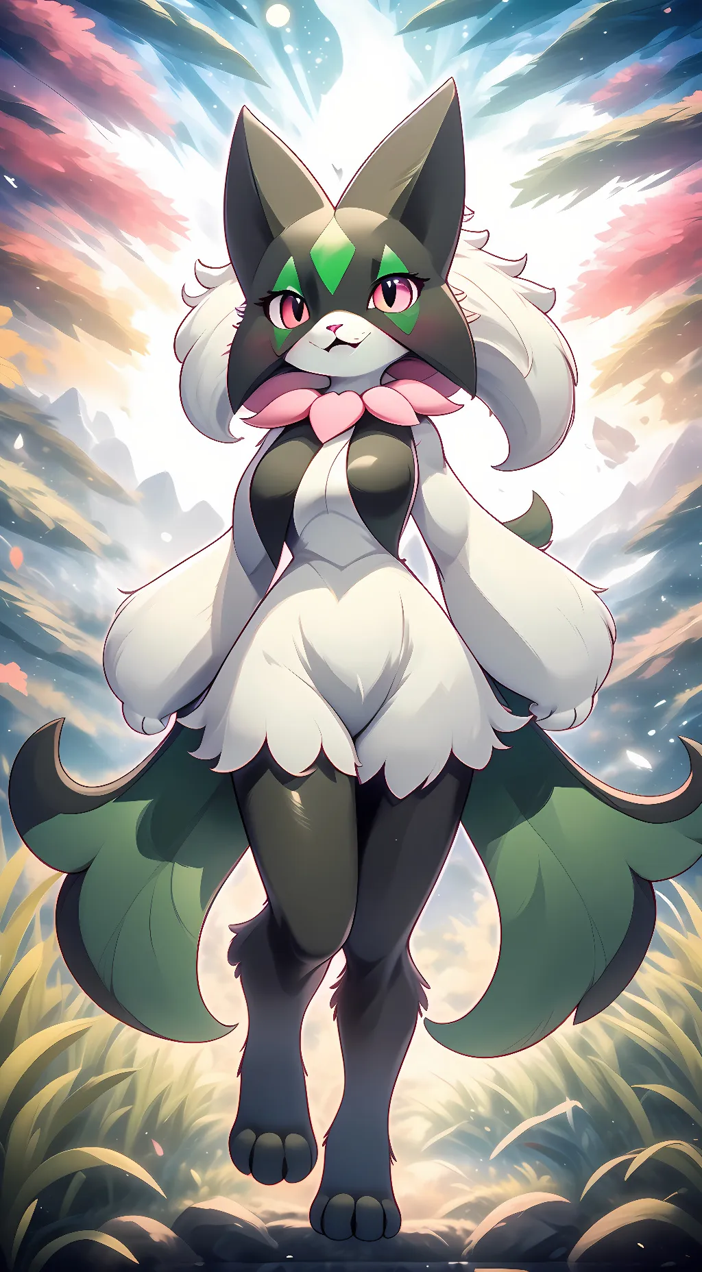 ai character: Ivy (Meowscarada) background
