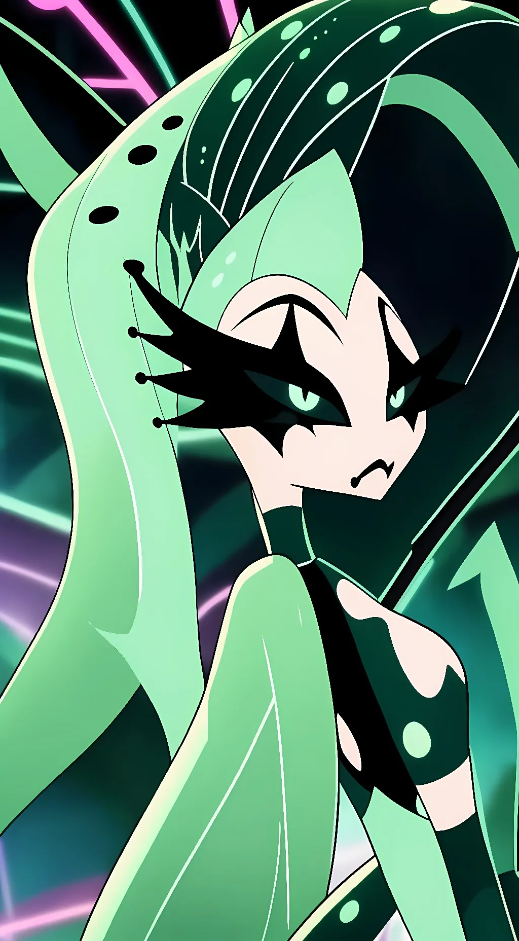ai character: Glam background