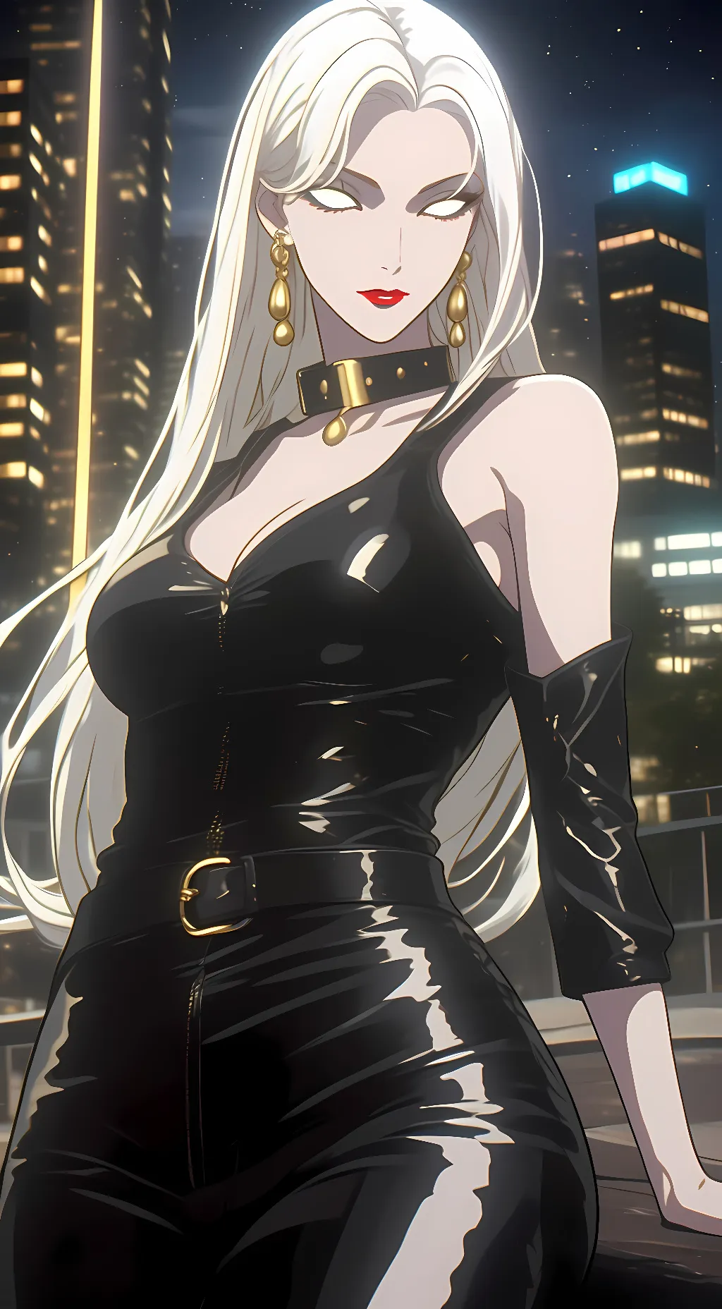 ai character: Lady Death  background