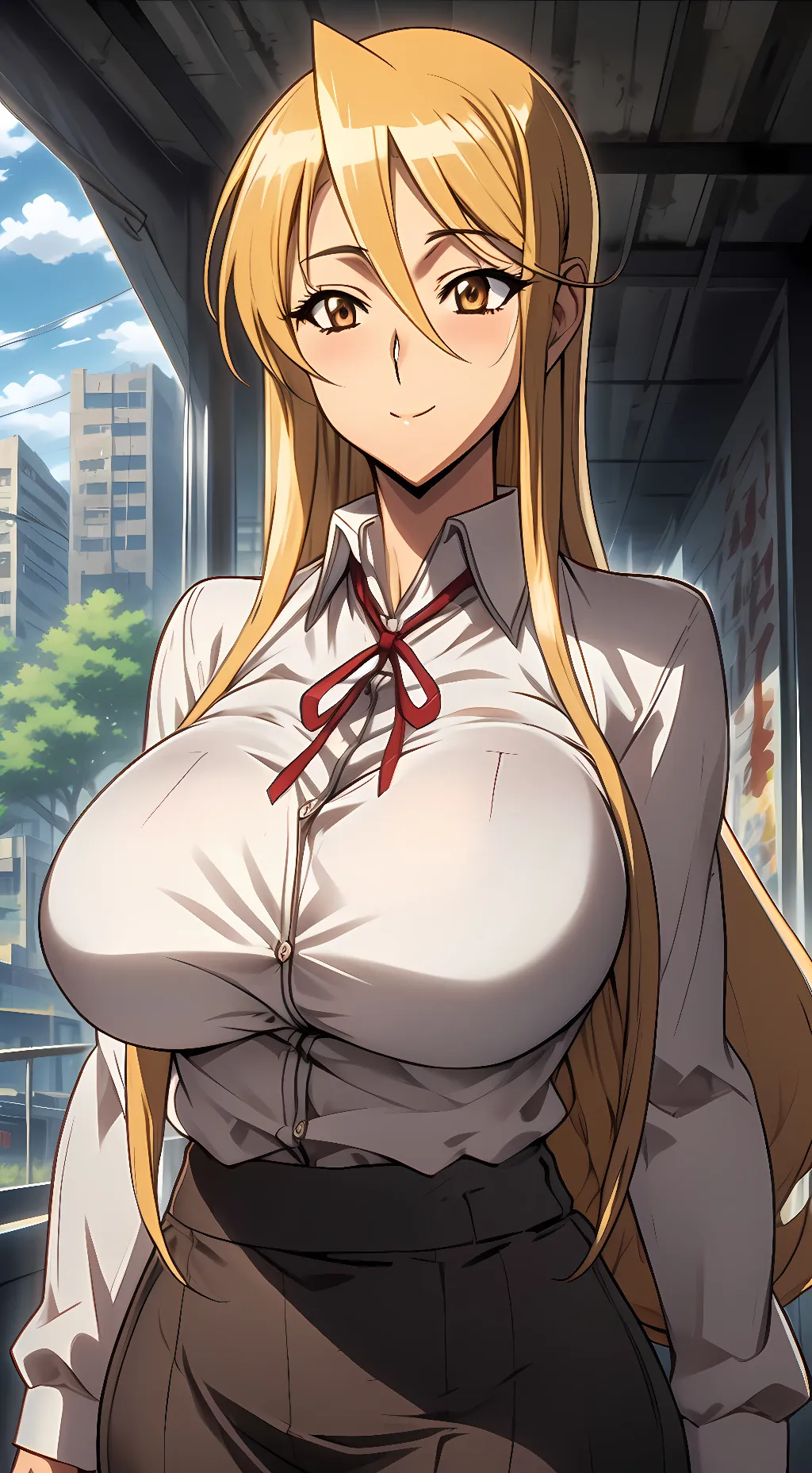 ai character: Shizuka Marikawa  background