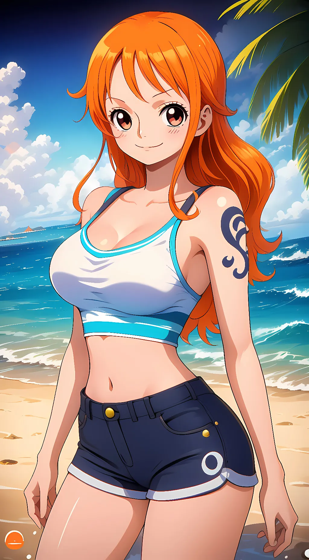 ai character: Nami background