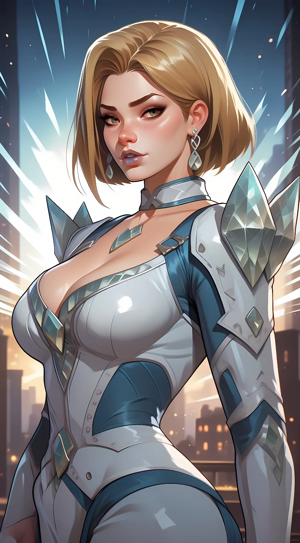 ai character: Emma Frost  background