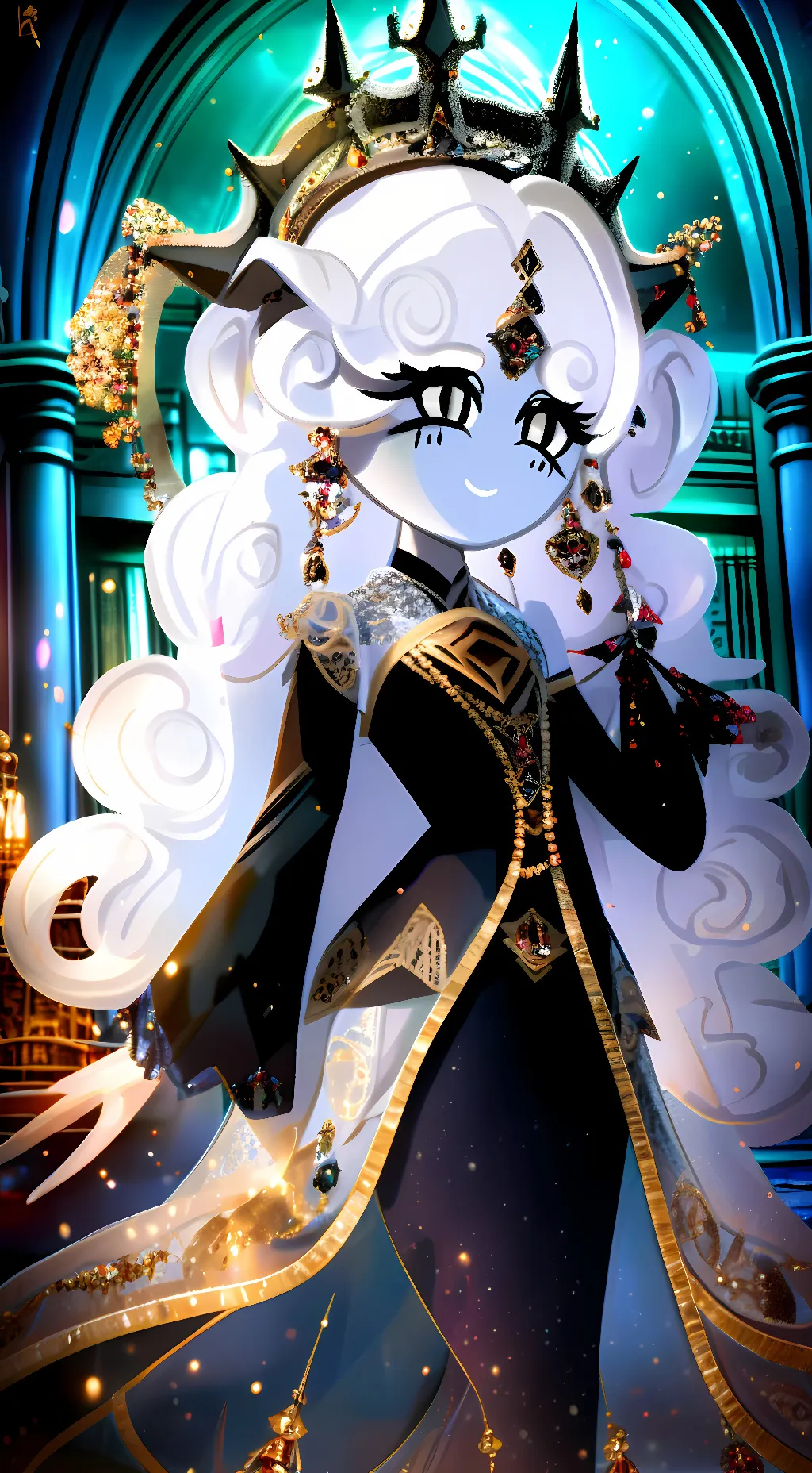ai character: black pearl cookie background