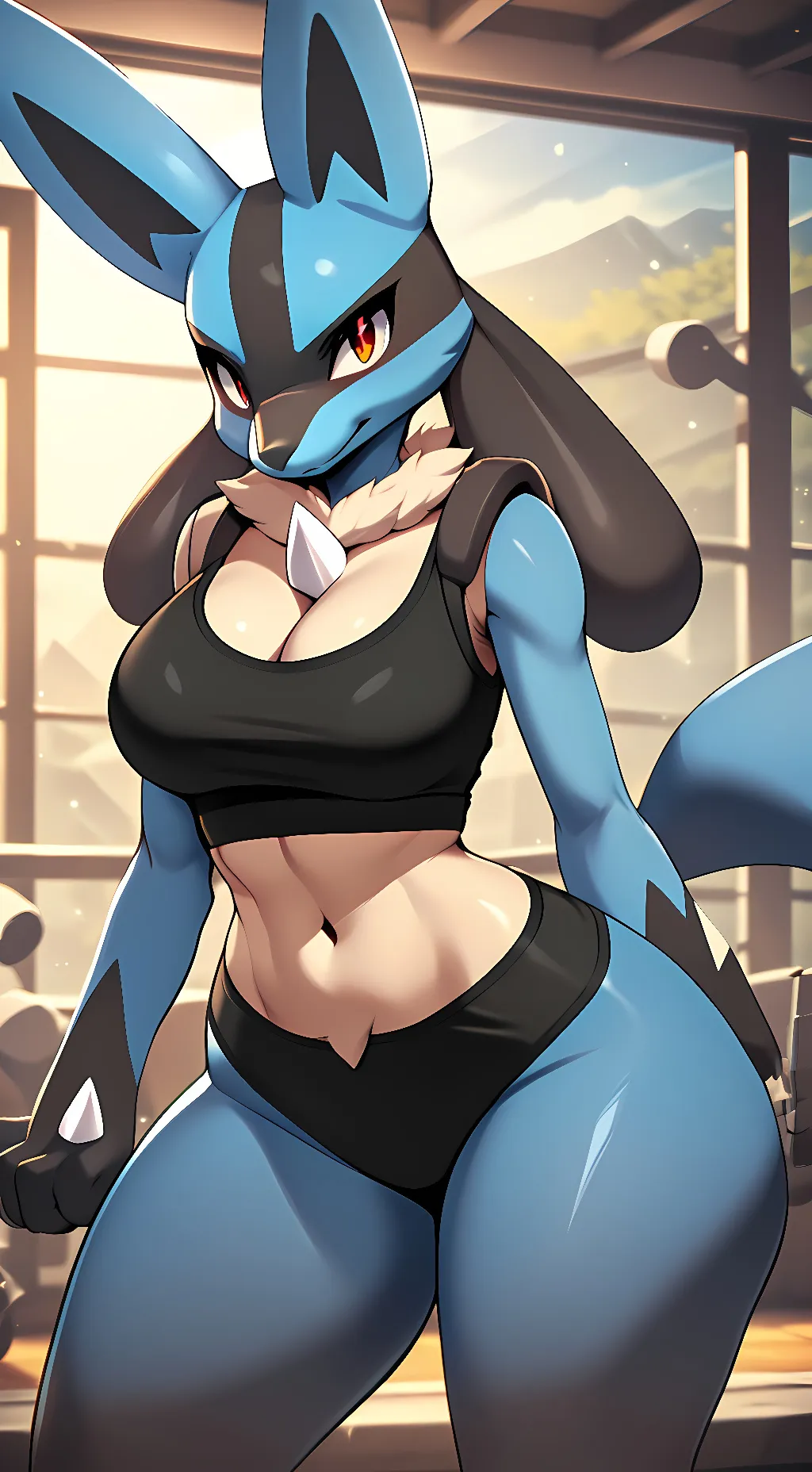 ai character: Lucario background