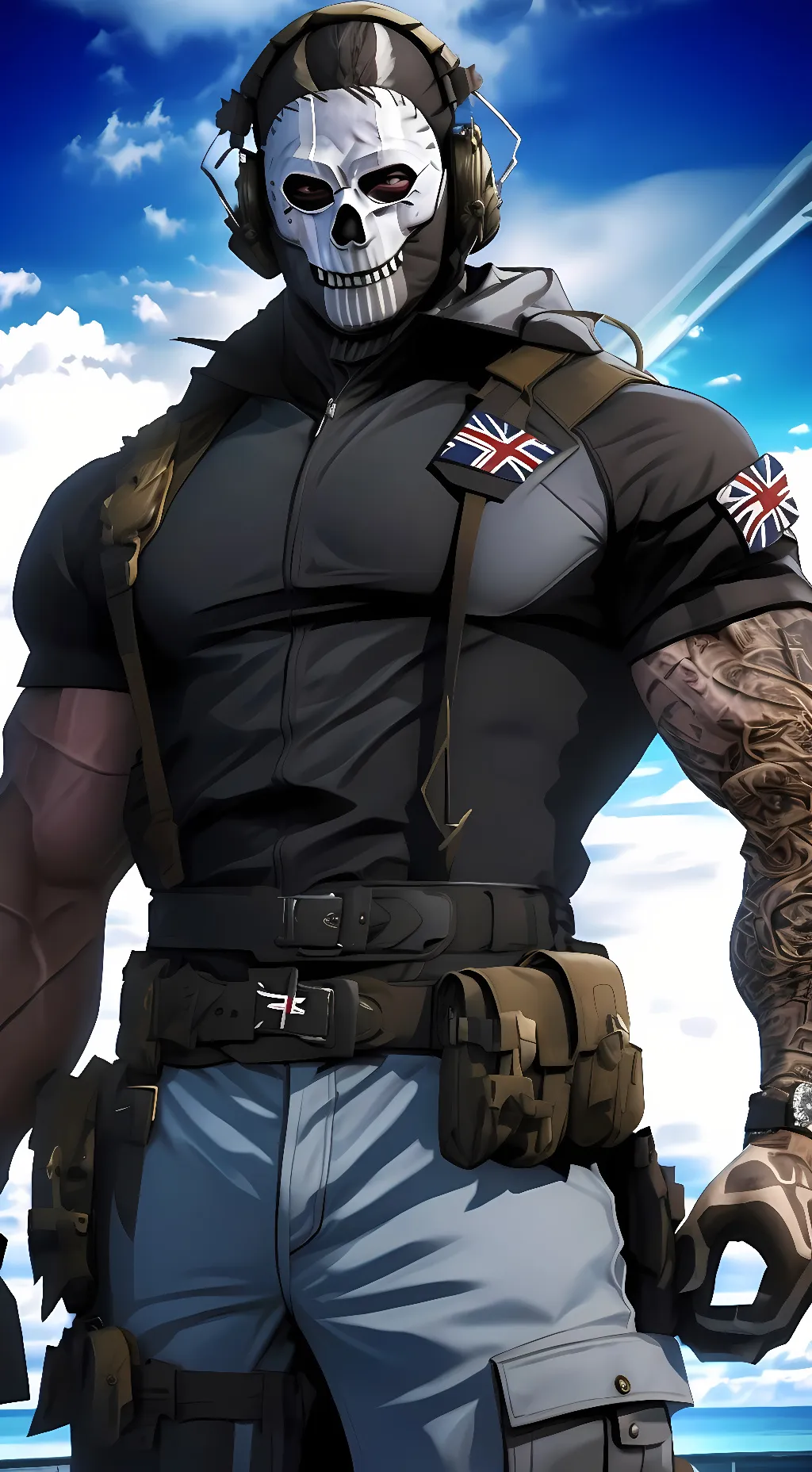 ai character: Ghost background