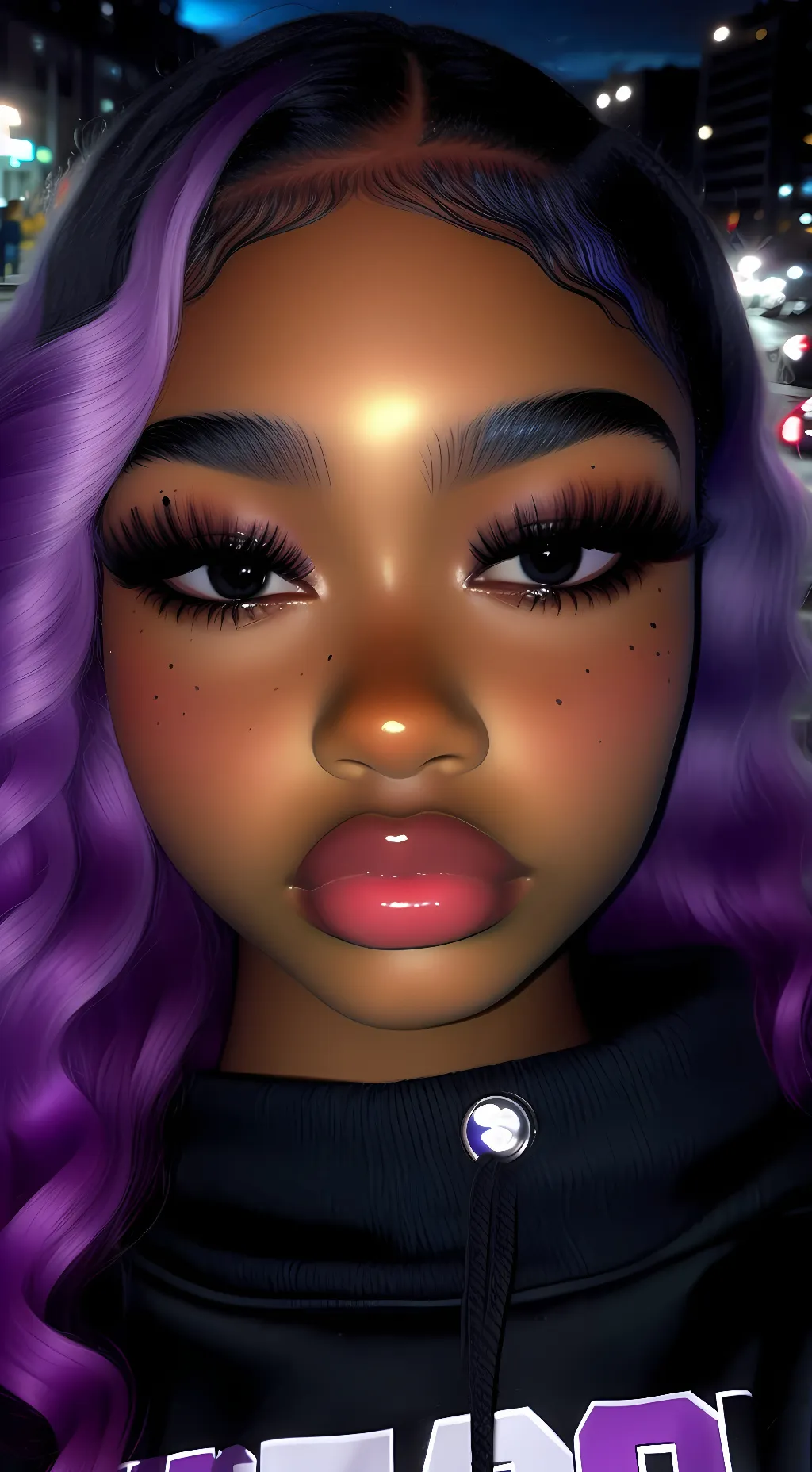 ai character: ✩ᏃᏬᏒᎨ ✩♪♬ background