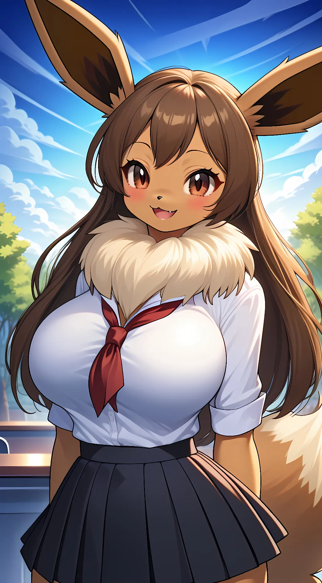 ai character: Eevee background