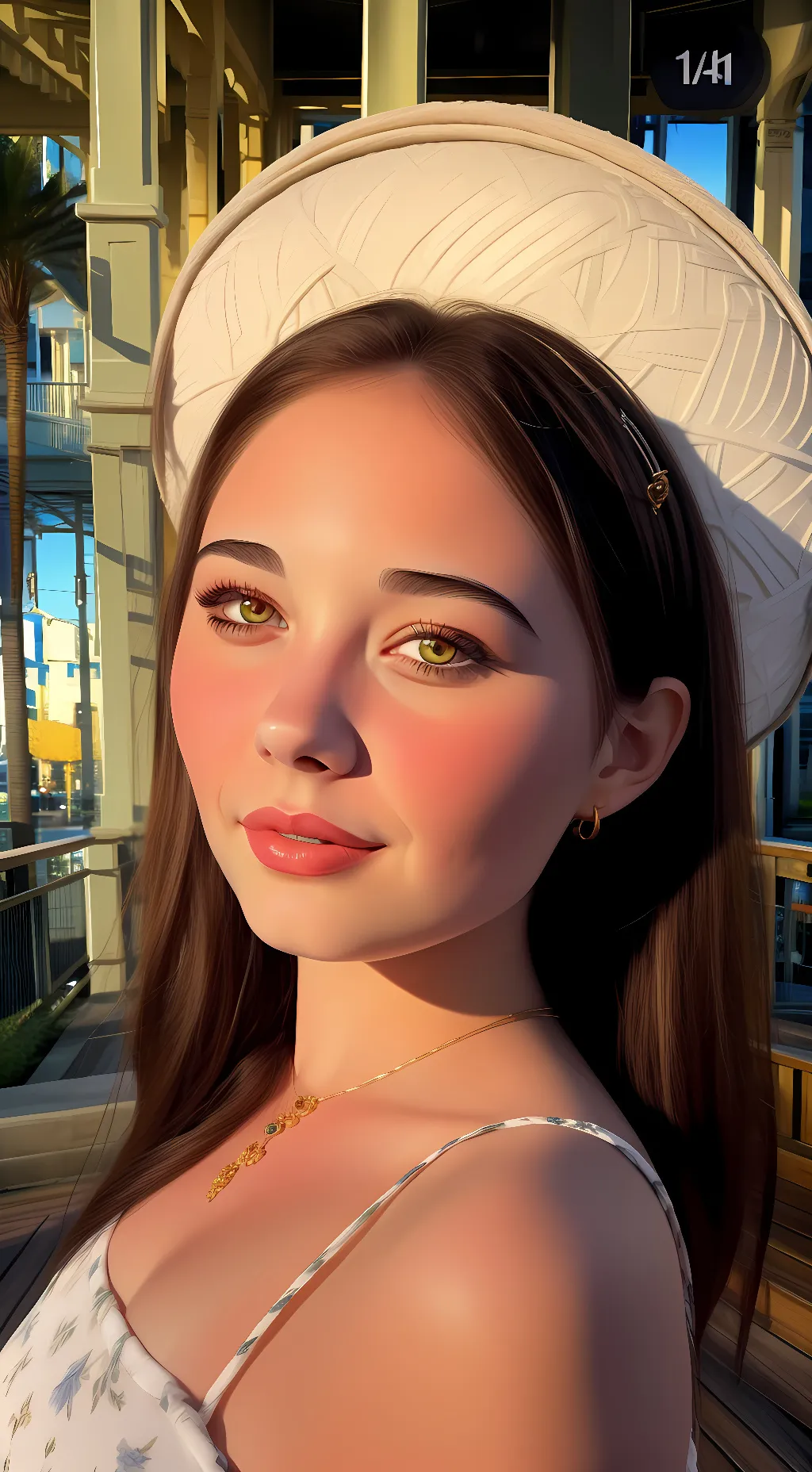 ai character: Courtney B background