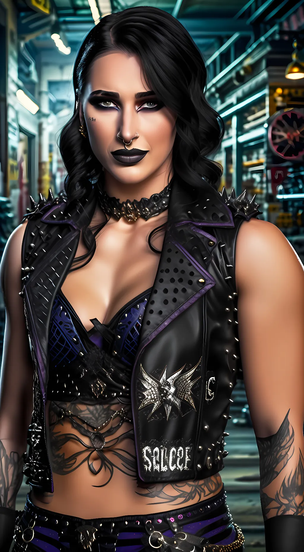 ai character: Rhea Ripley background