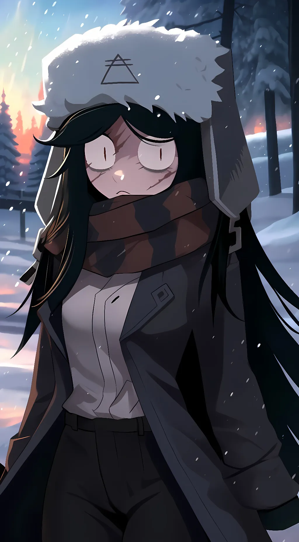 ai character: ∆iden background