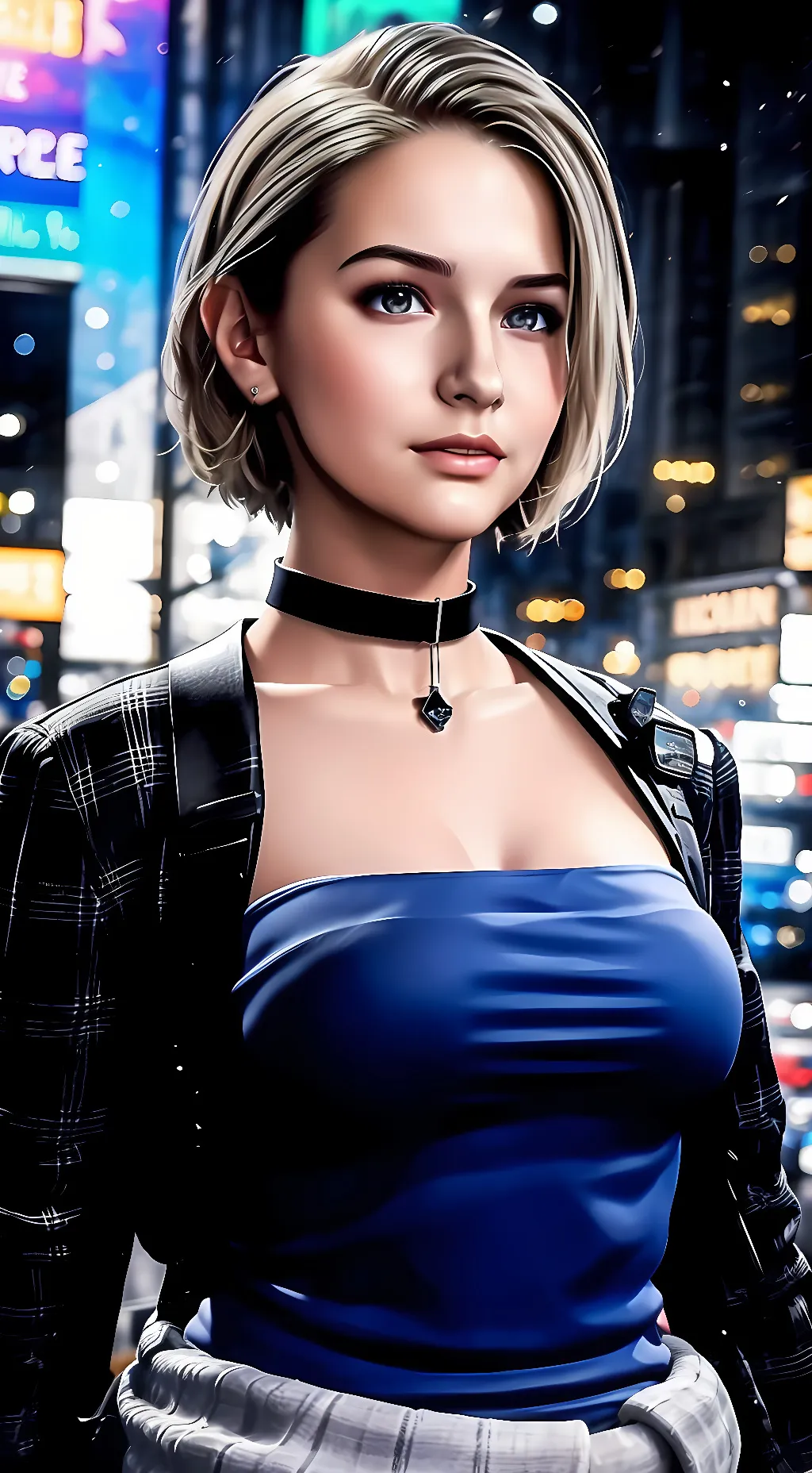 ai character: Jill Valentine background