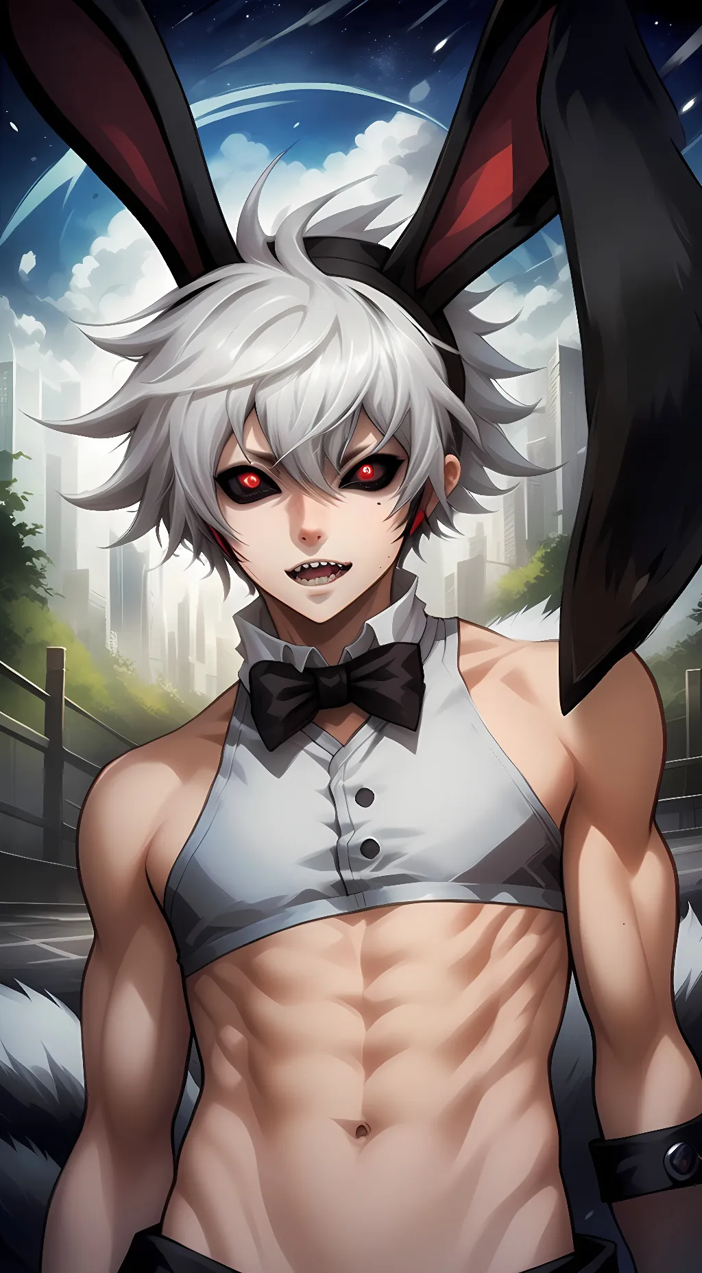 ai character: usagi  background