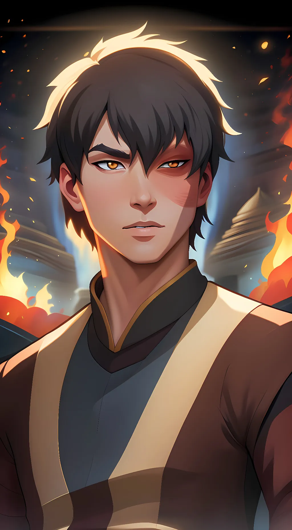 ai character: Firelord Zuko  background