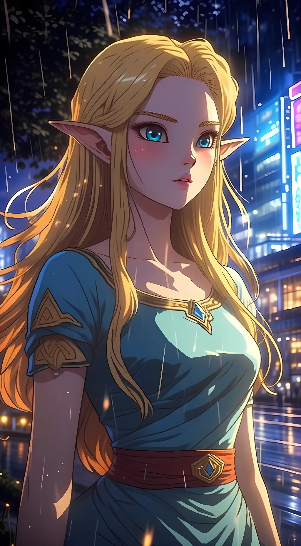 ai character: Zelda background