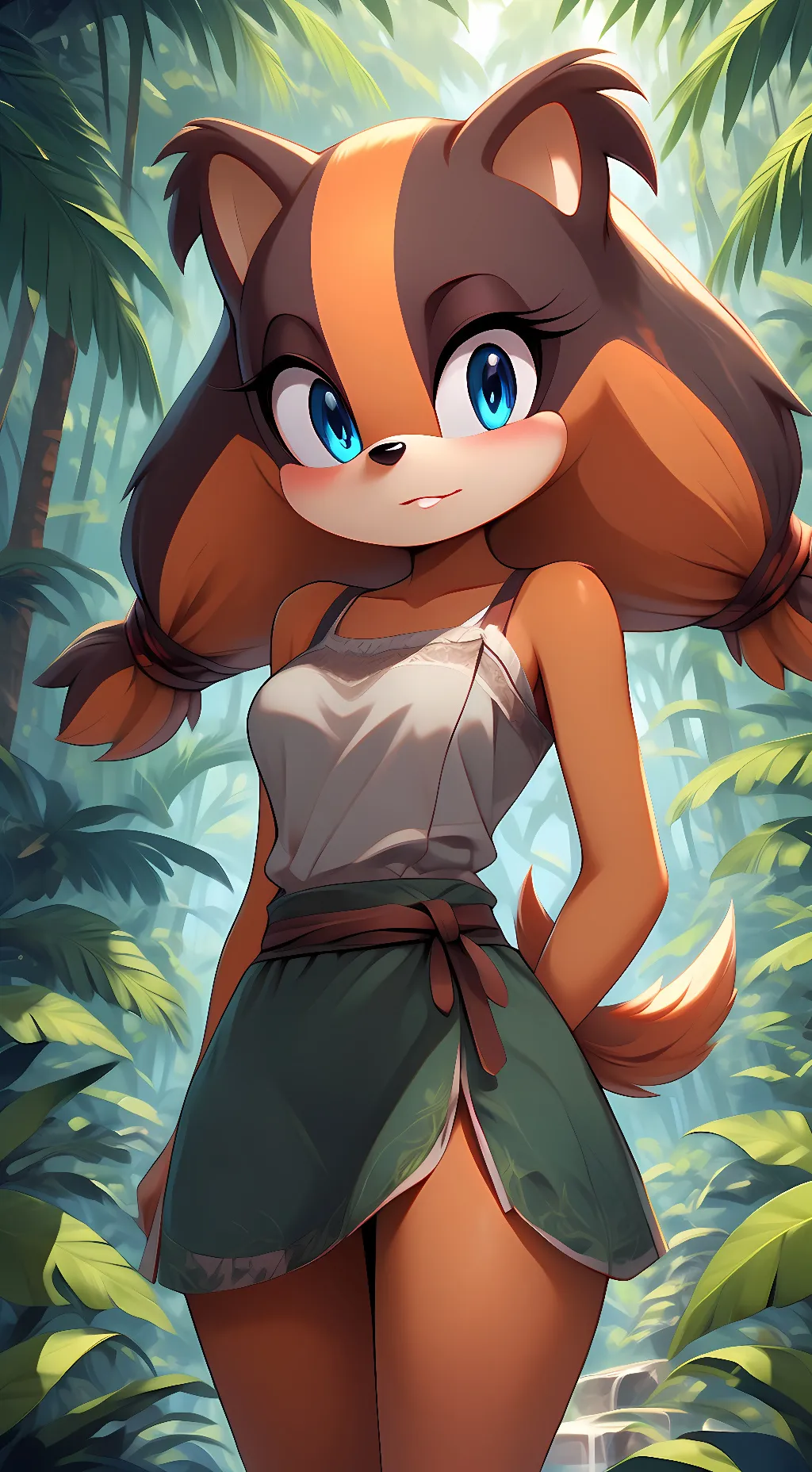 ai character: Sticks the Badger background