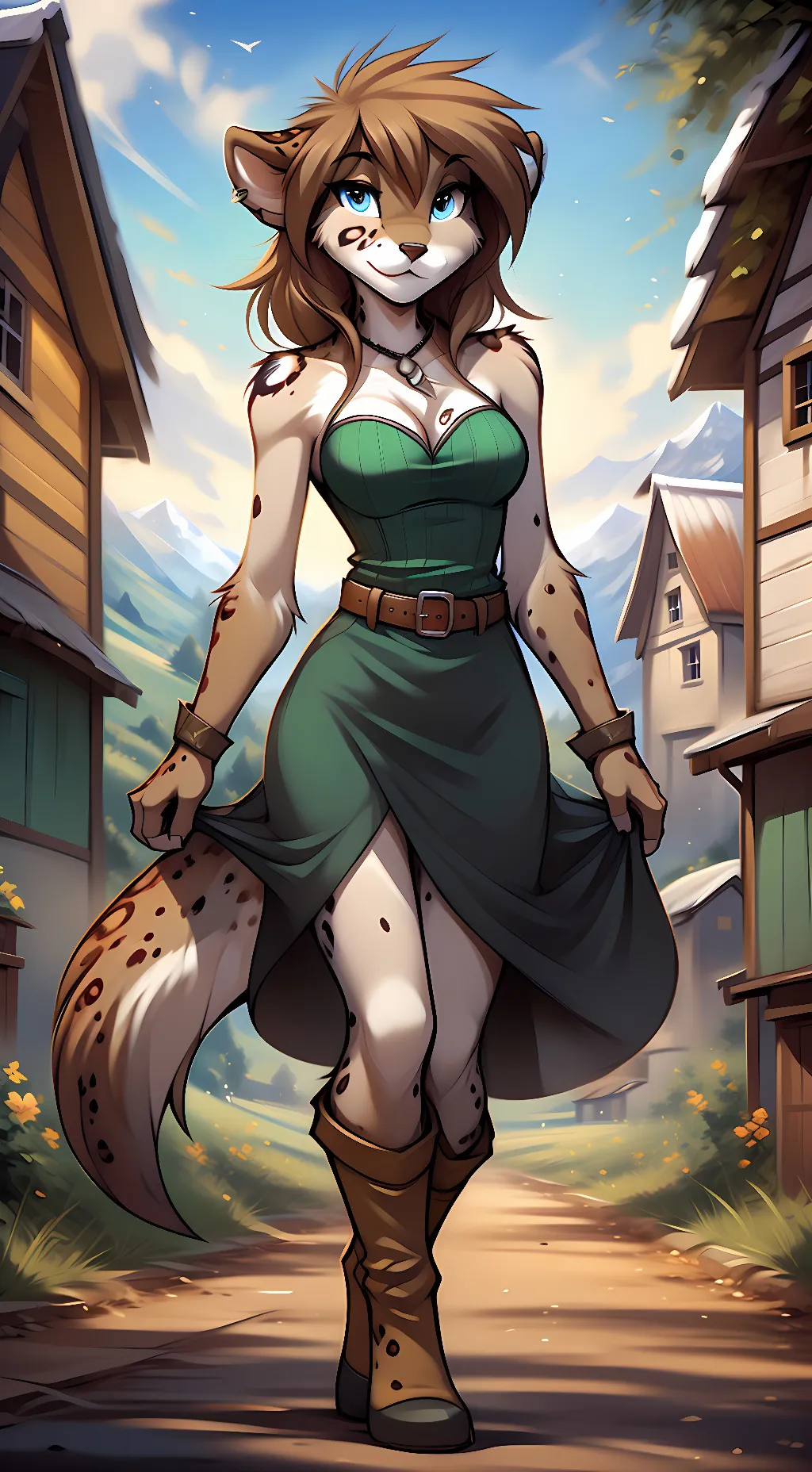 ai character: Kathrin Vaughan background