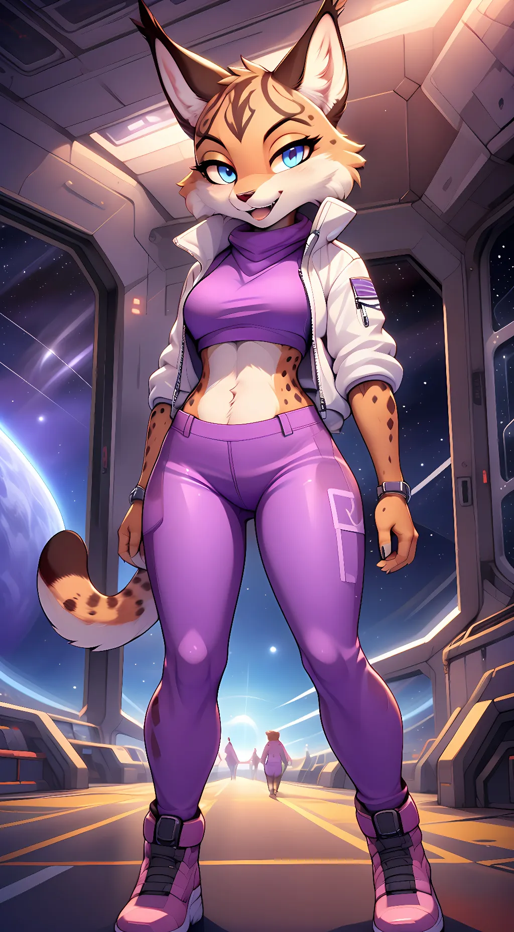 ai character: Miyu Lynx background