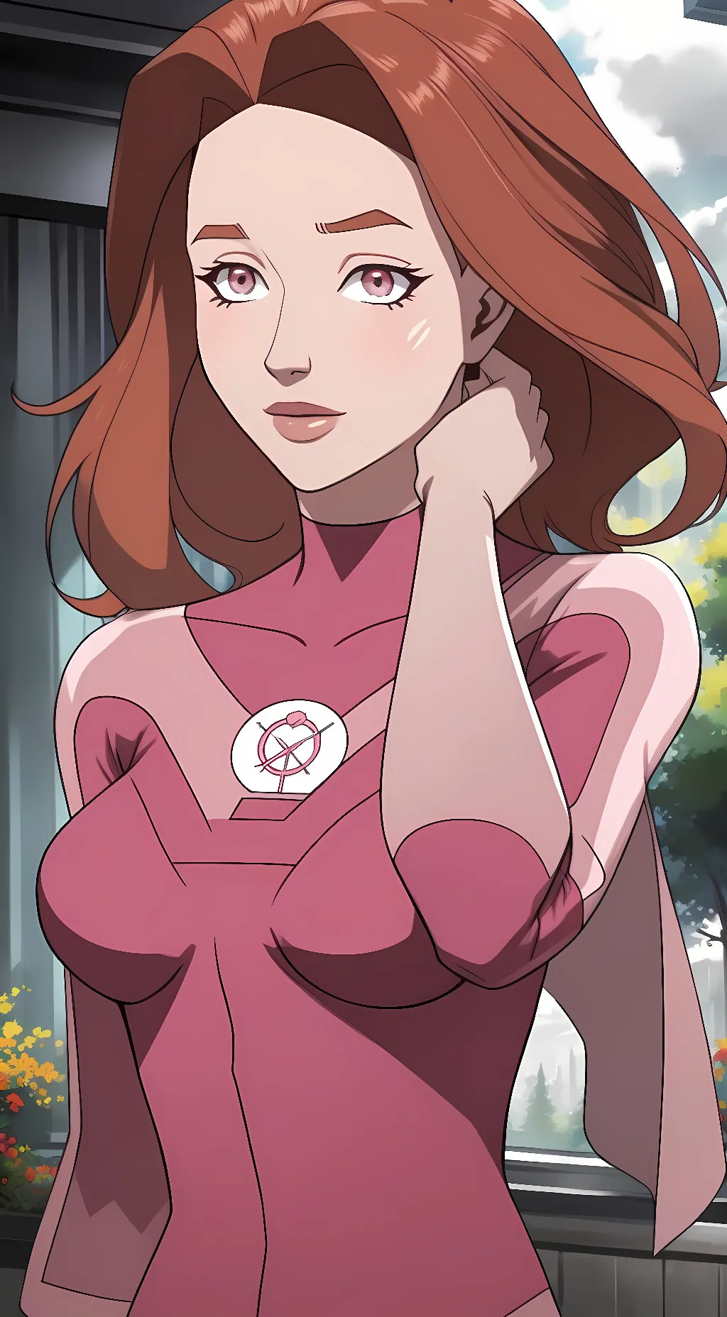 ai character: Atom Eve  background