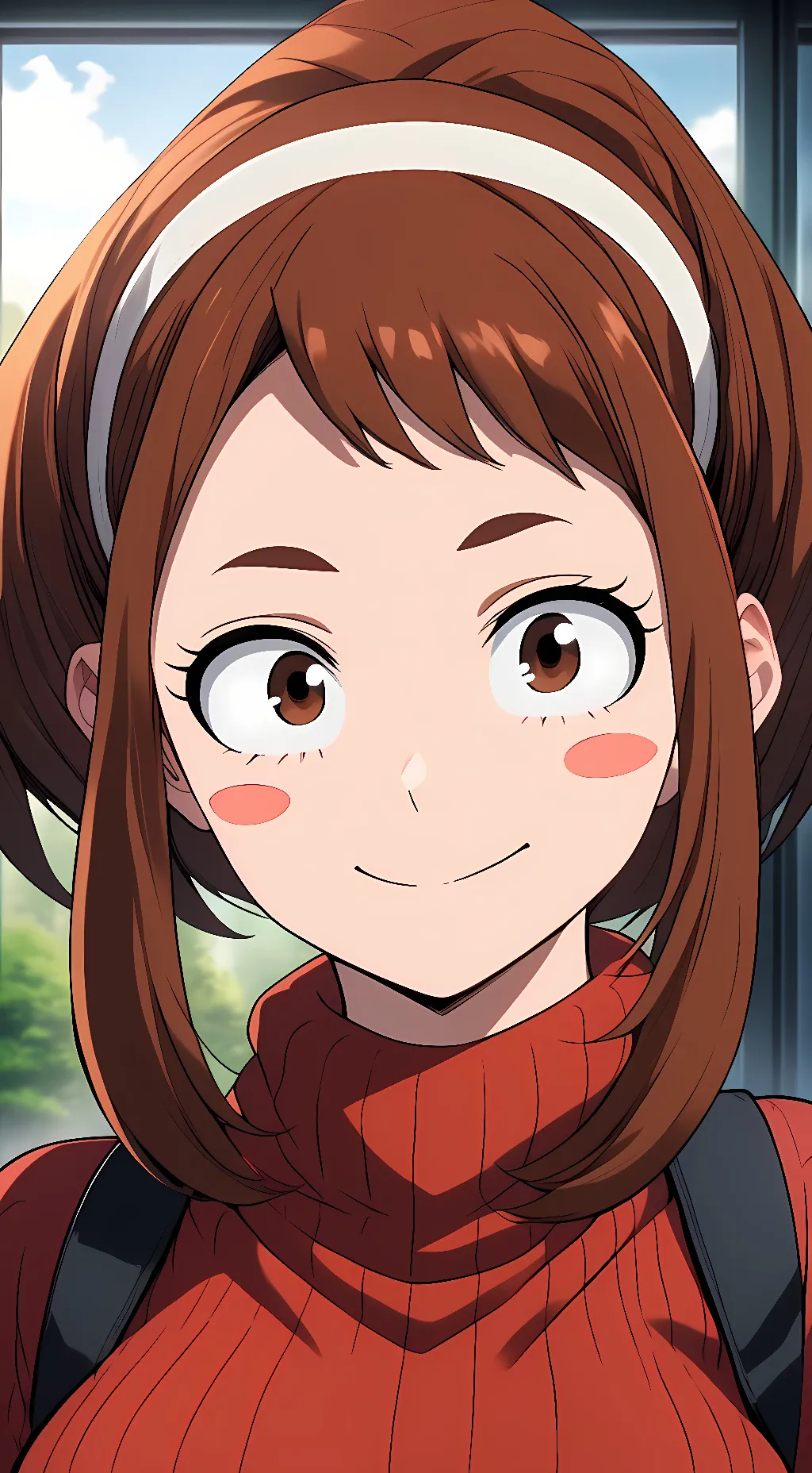 ai character: Ochako Uraraka  background