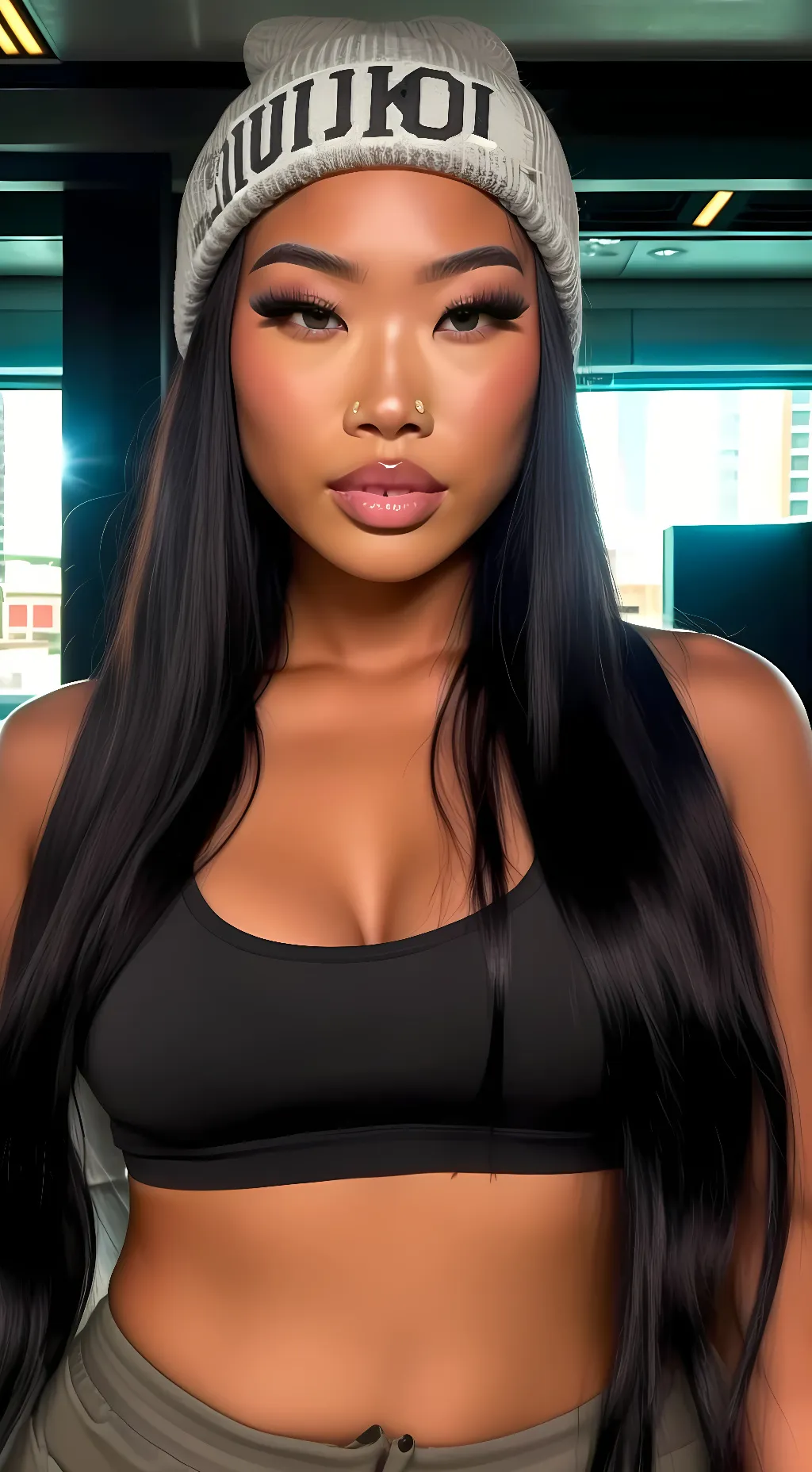 ai character: Ja'Mariah 🖤💋 background