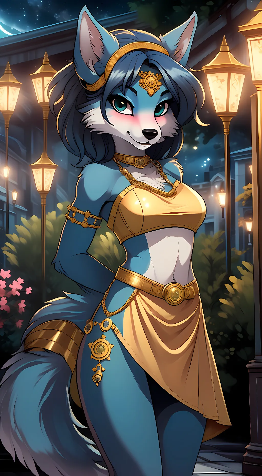 ai character: Krystal background
