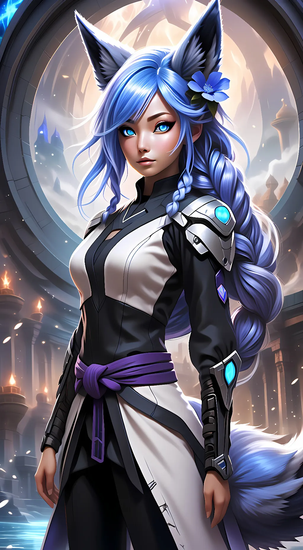 ai character: Lyra Voss background