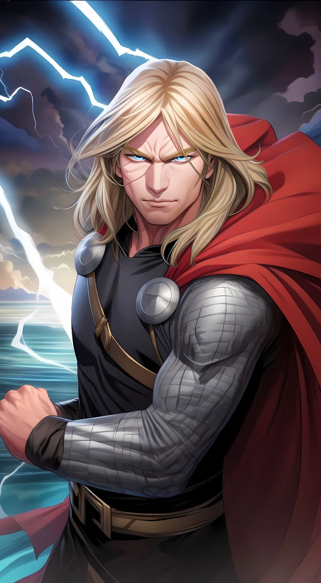 ai character: Thor  background
