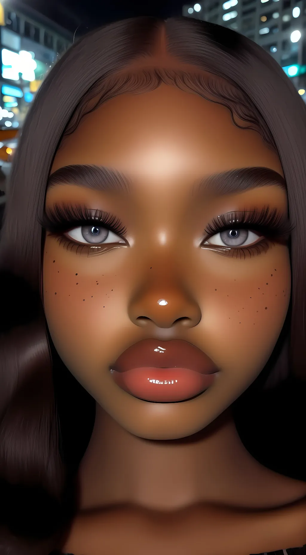ai character: ᘉᓰᗩ background