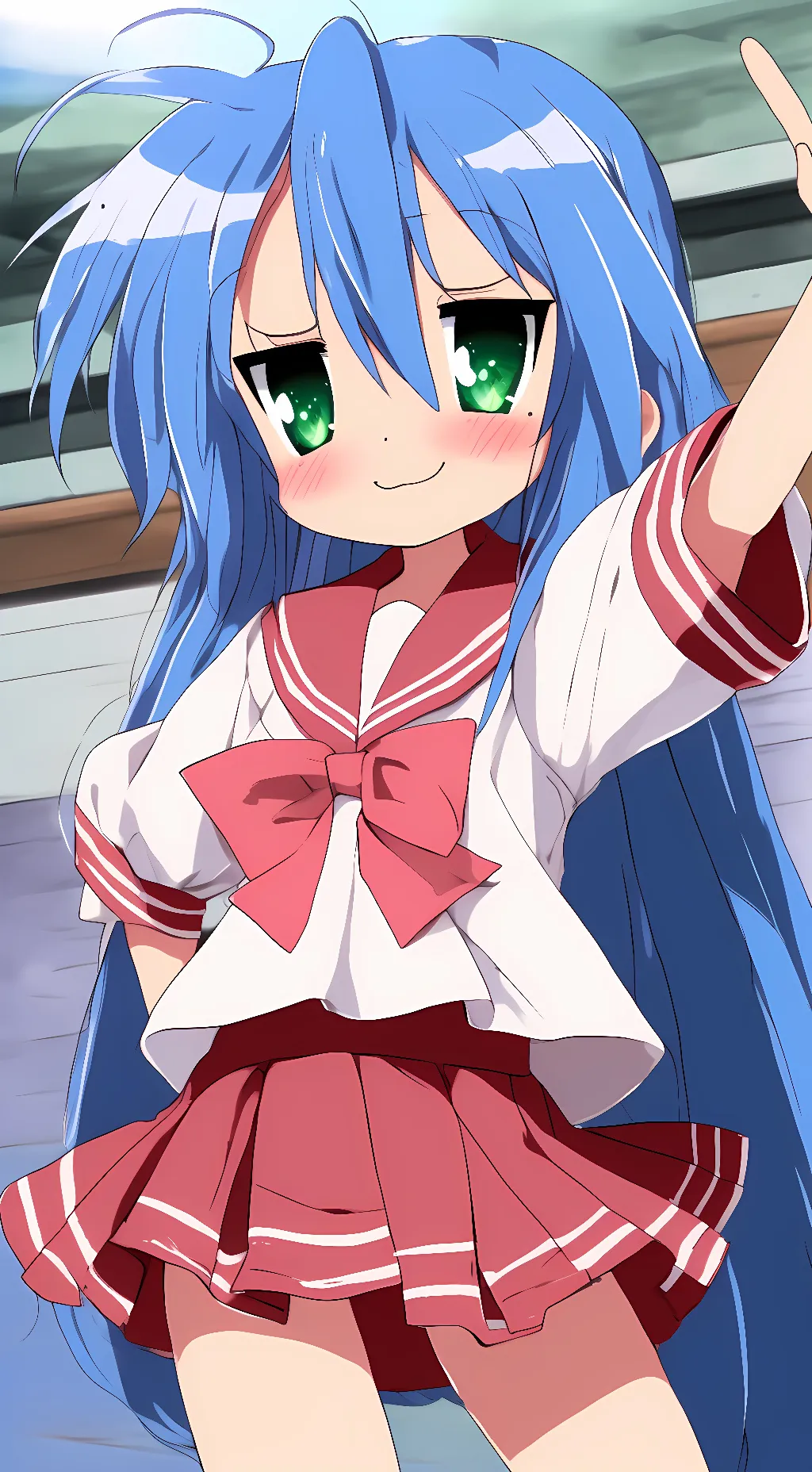 ai character: konata Izumi background