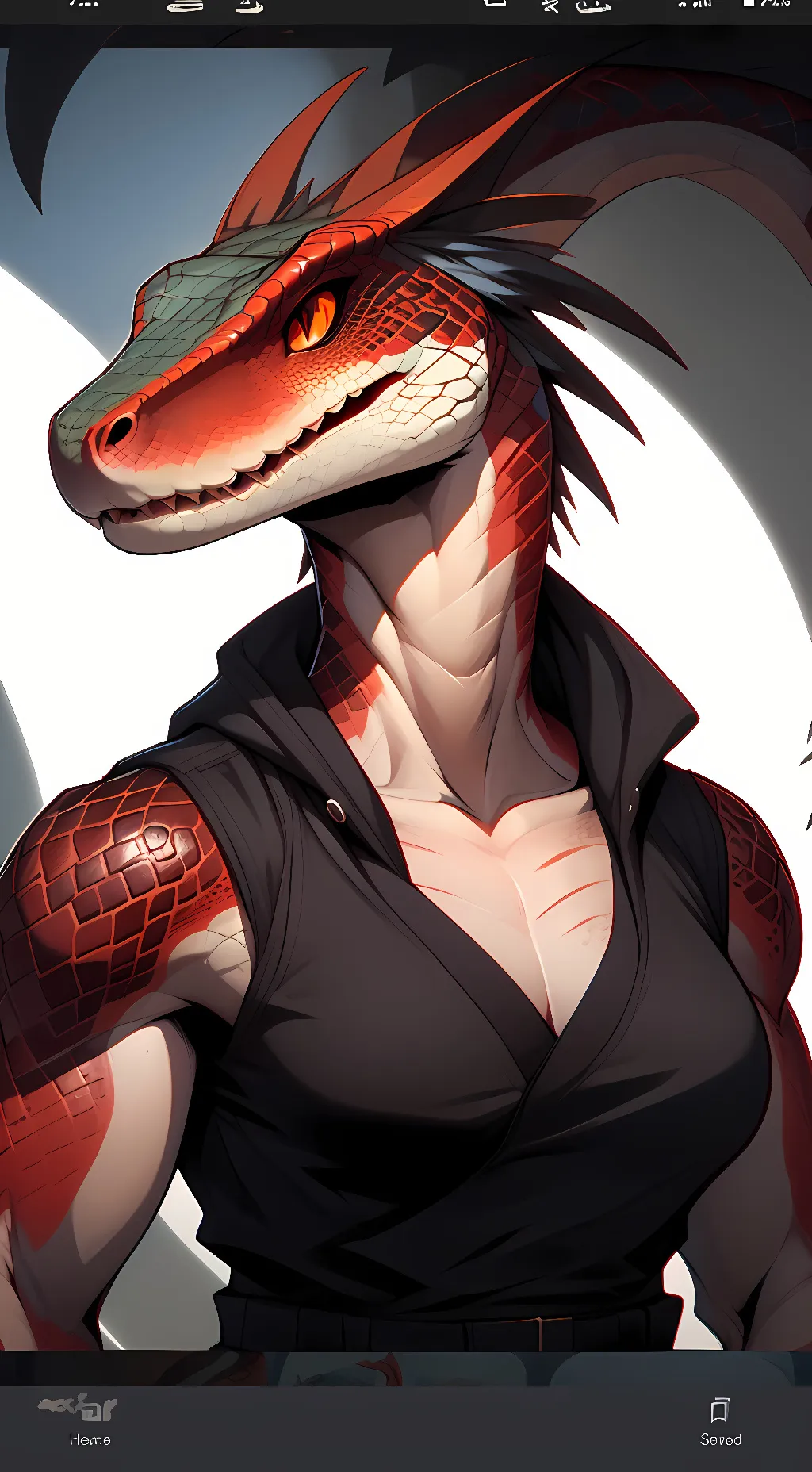 ai character: Z-008 Snakezilla background